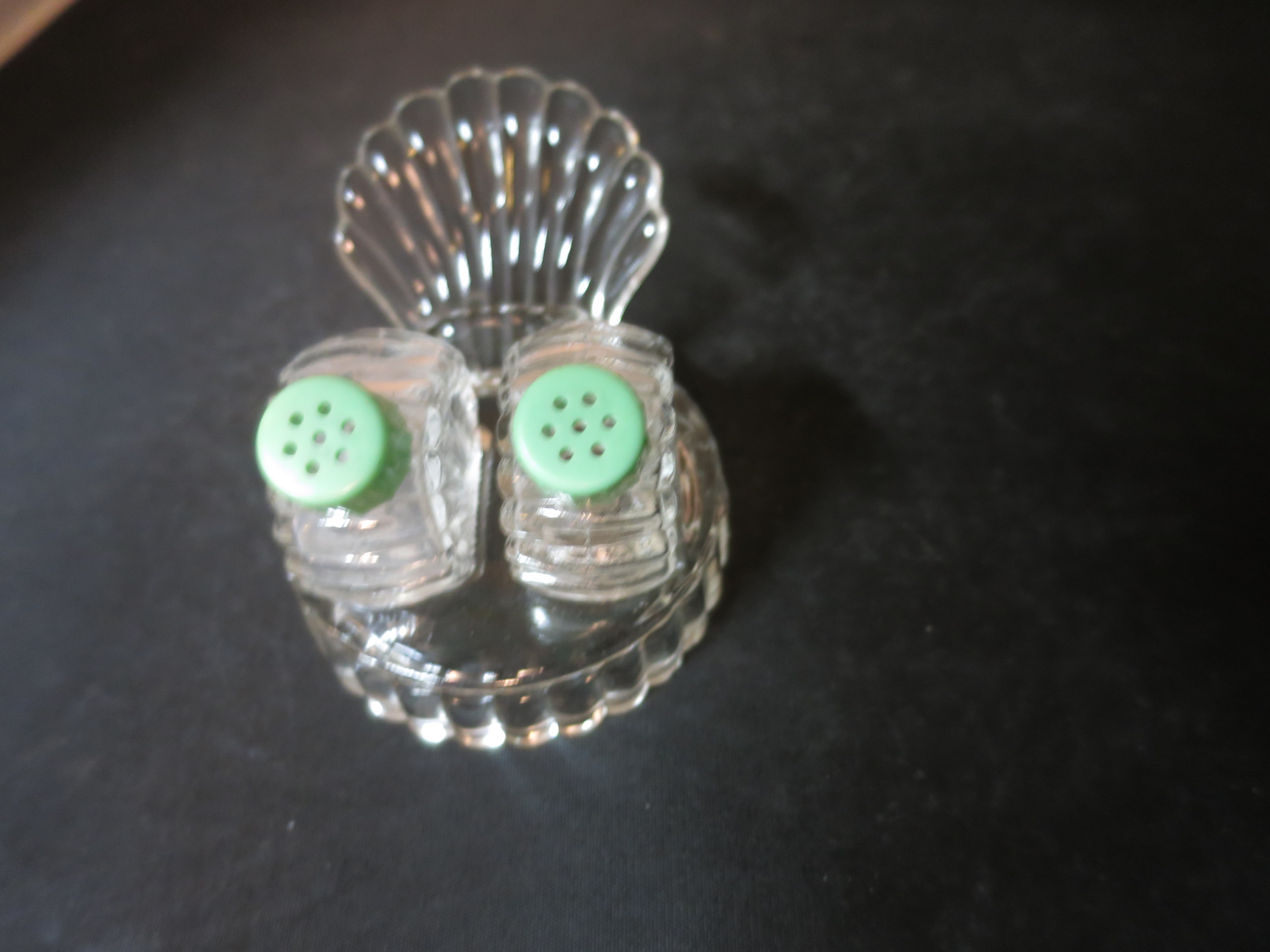Vintage Turkey Tail Salt and Pepper Shakers Turkey Tail Tray