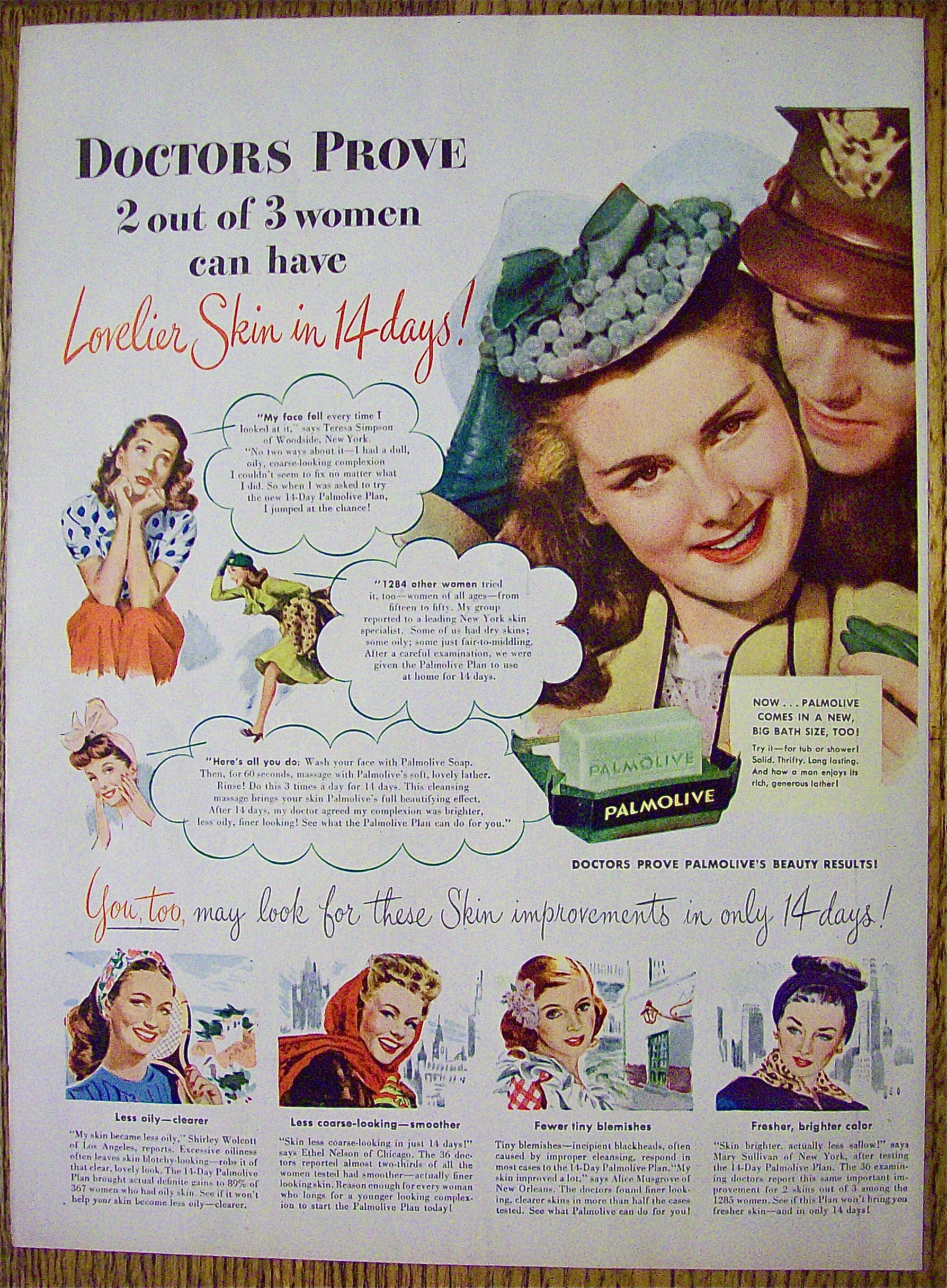 1945 Palmolive Soap with Soldier & Woman
