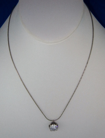 Silpada Sterling Silver Cubic Zirconia  Necklace