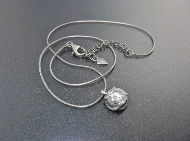 Silpada Sterling Silver Cubic Zirconia  Necklace