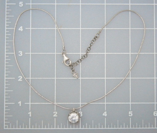 Silpada Sterling Silver Cubic Zirconia  Necklace