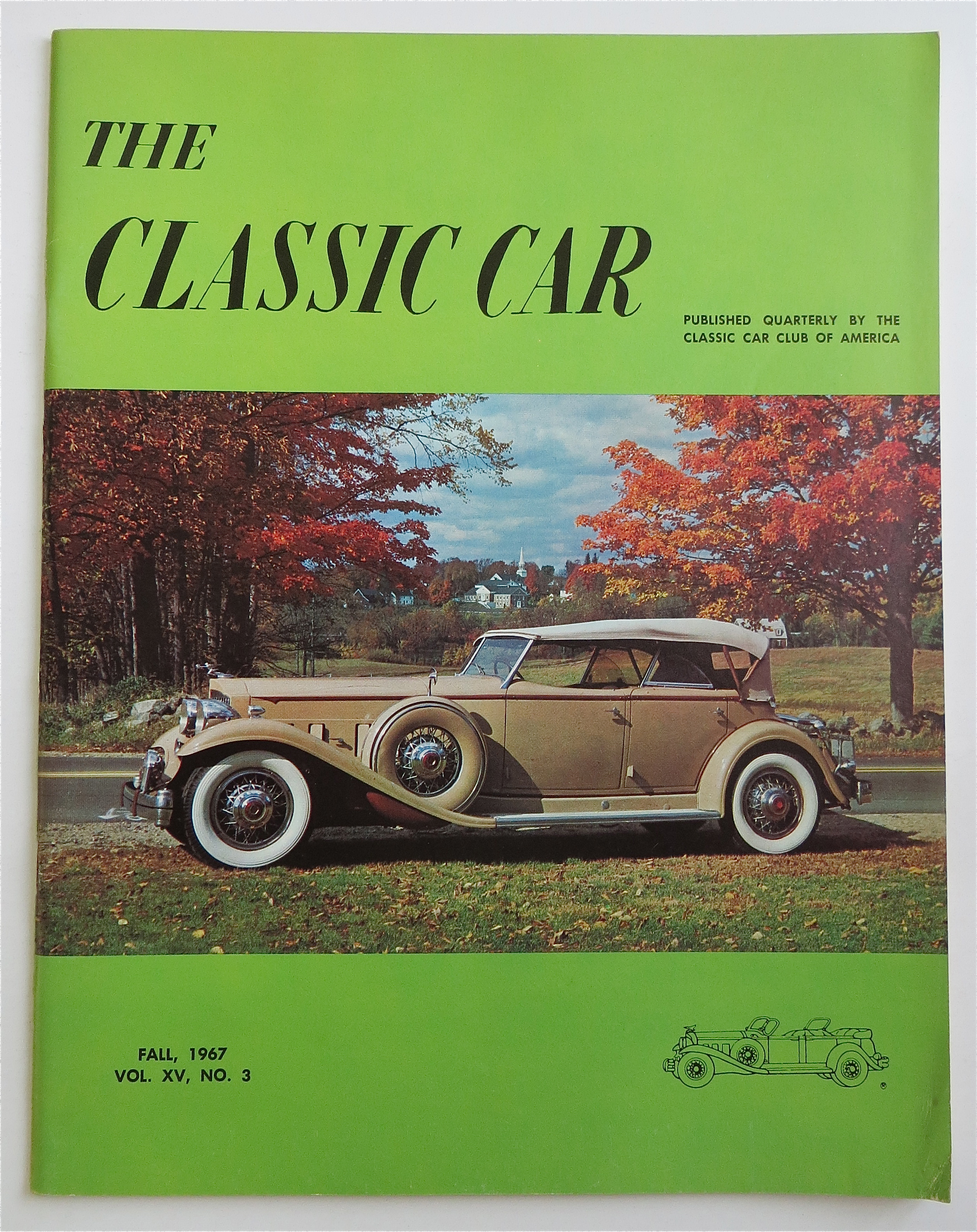 The Classic Car Magazine Fall 1967 1932 Sports Phaeton