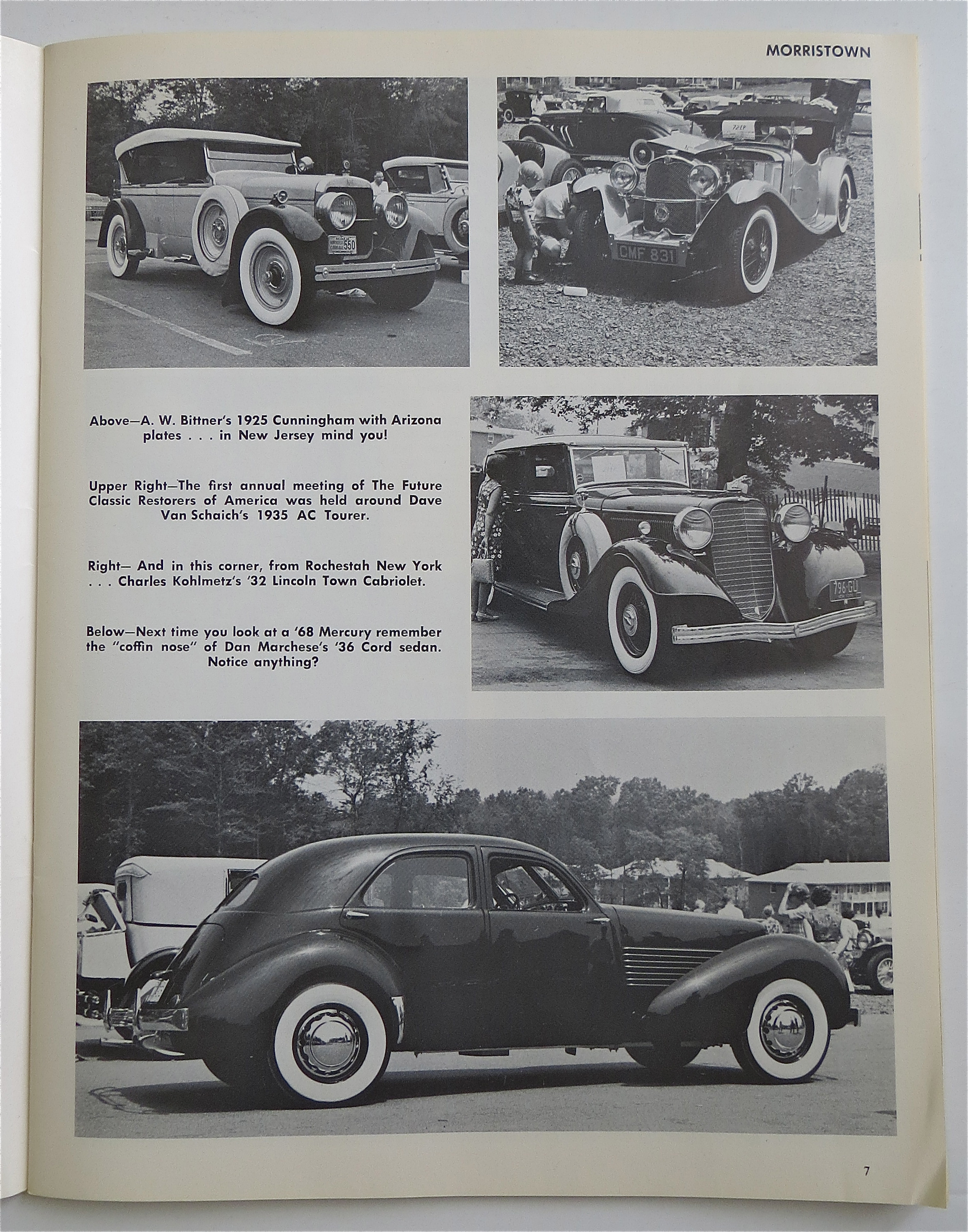 The Classic Car Magazine Fall 1967 1932 Sports Phaeton