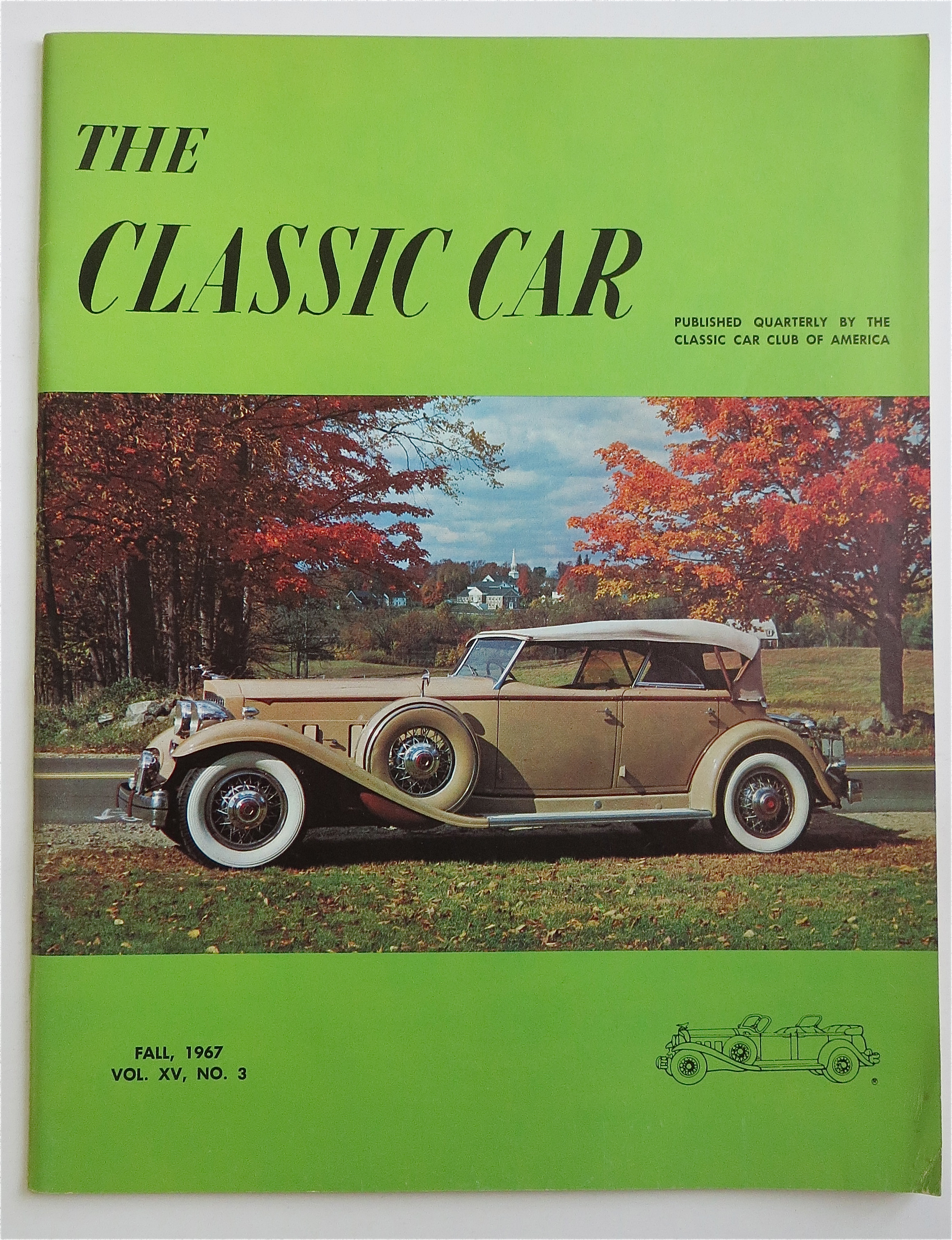 The Classic Car Magazine Fall 1967 1932 Sports Phaeton