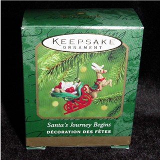 Santas Journey Begins Mini Hallmark Ornament