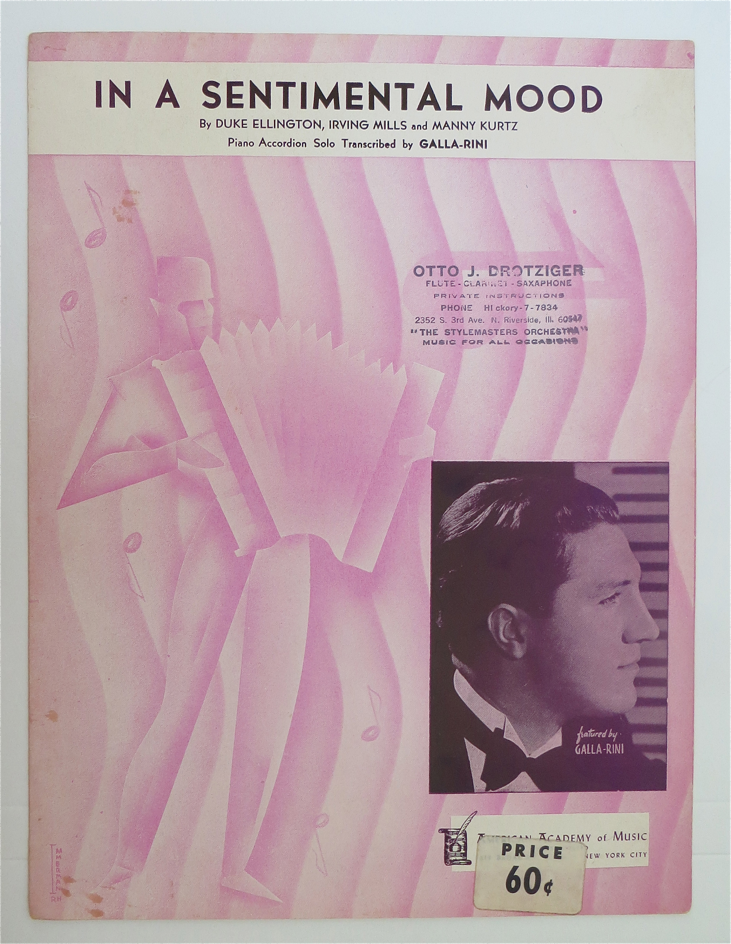 Sheet Music For 1935 In A Sentimental Mood