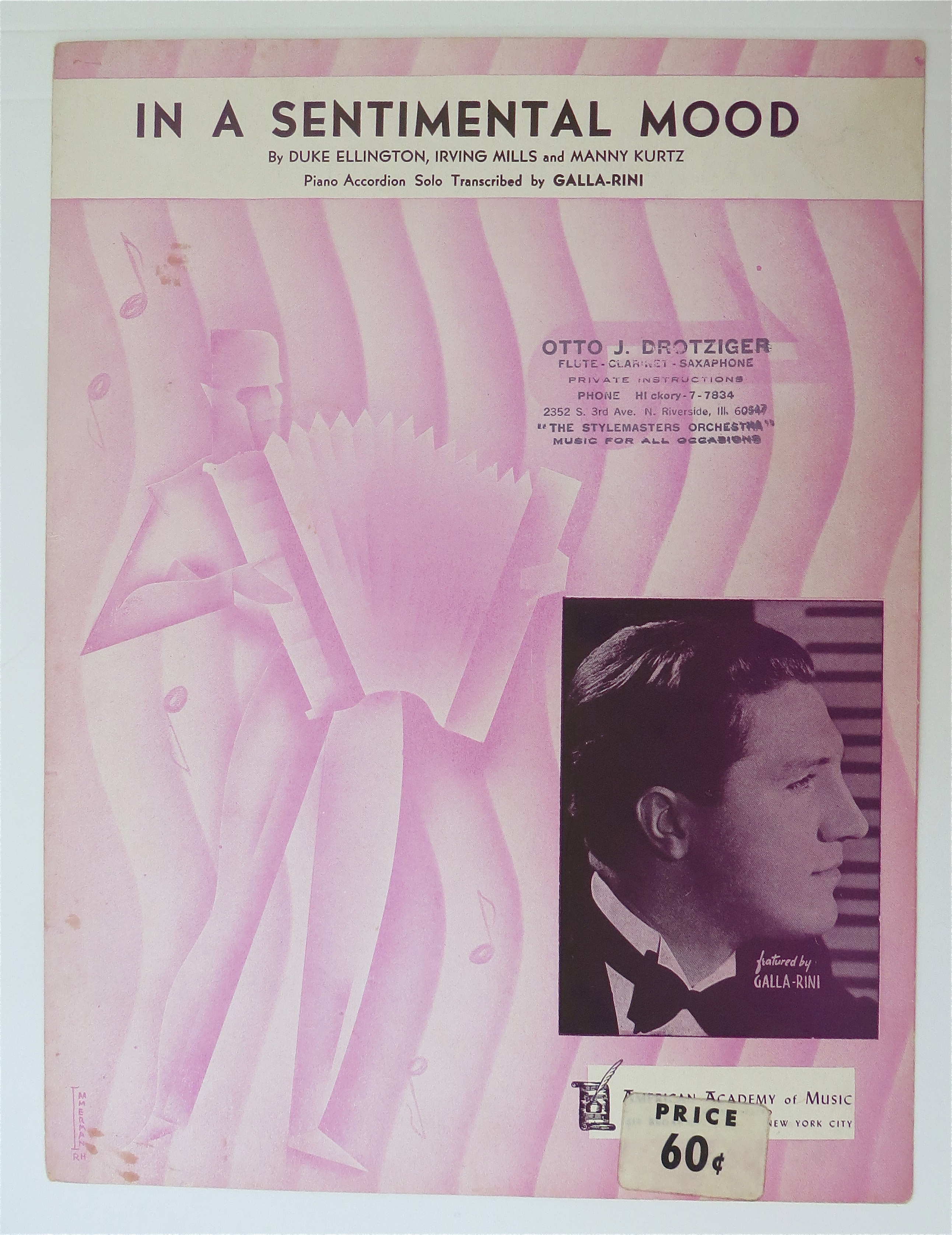Sheet Music For 1935 In A Sentimental Mood