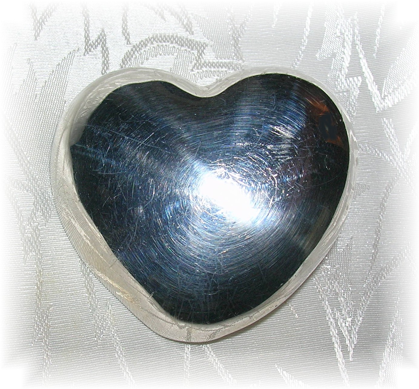 Pendant Sterling Silver Heart Taxco Mexico TJ-24