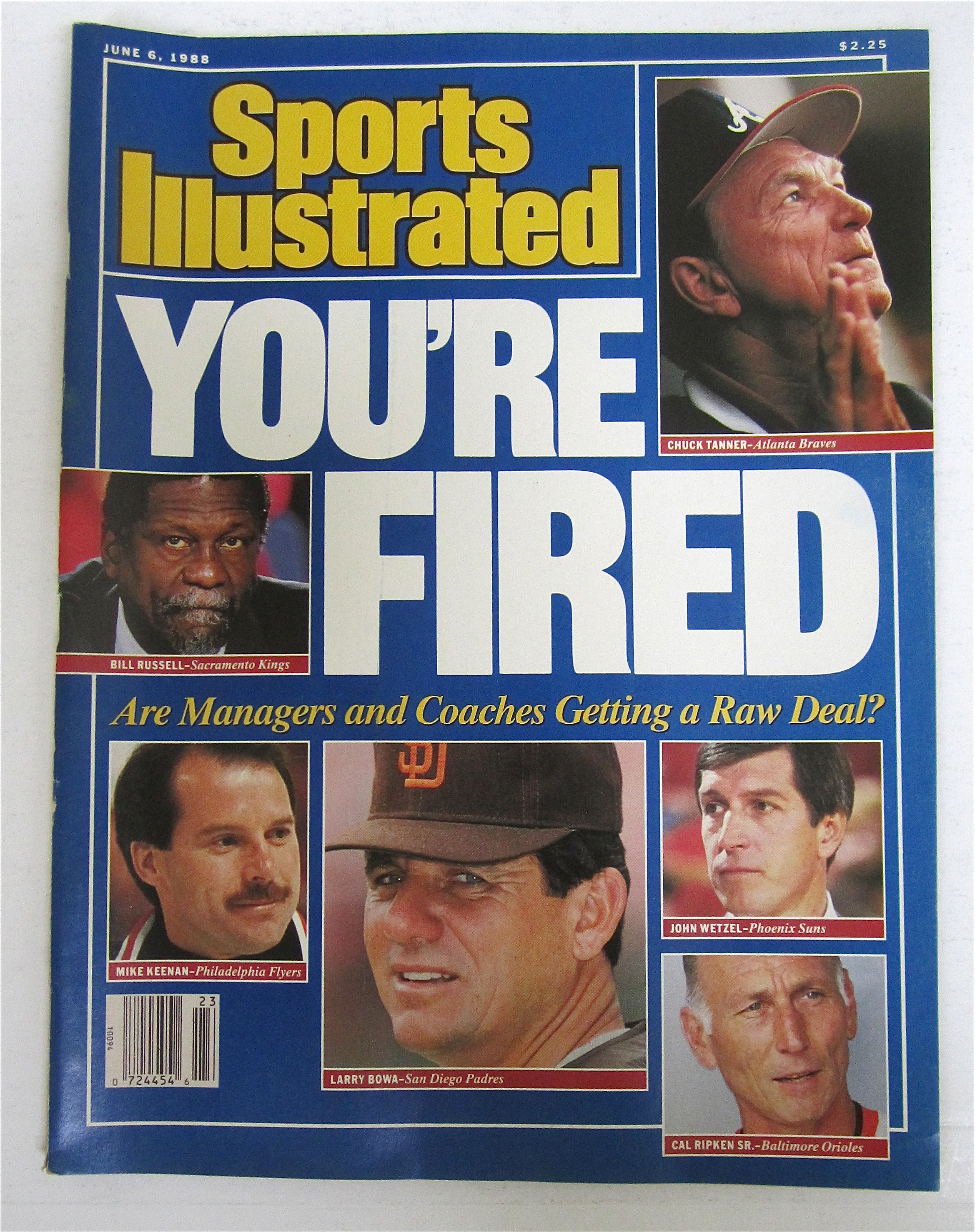 Sports Illustrated June 6, 1988 You're Fired