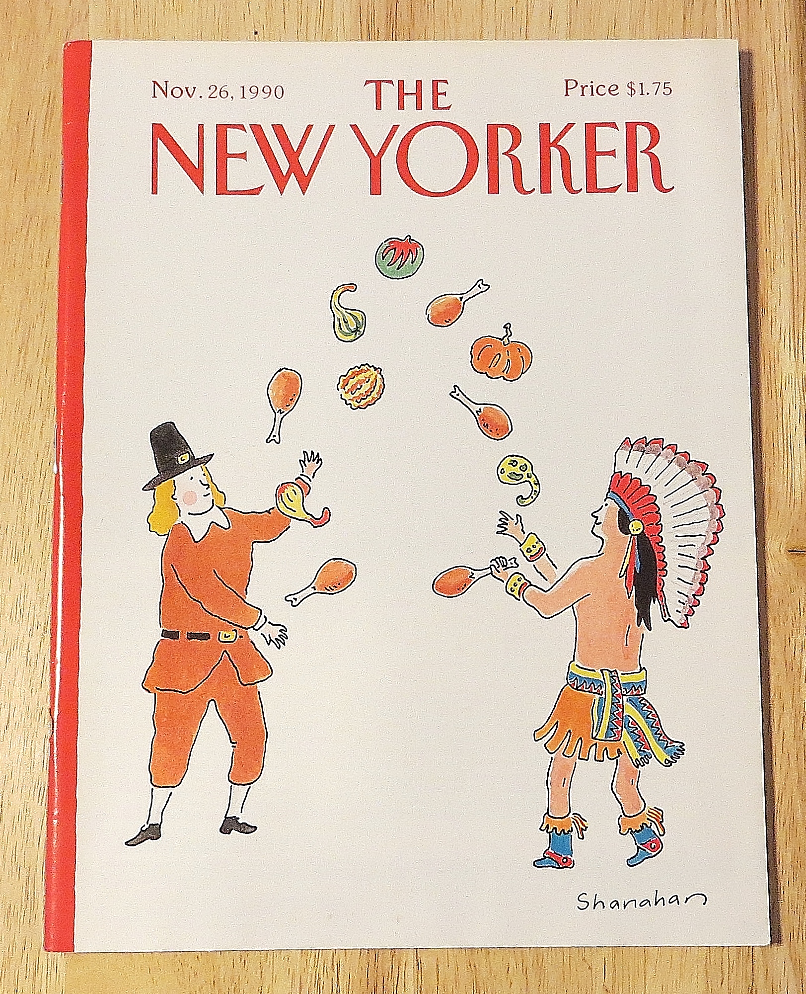 New Yorker Magazine November 26 1990 Pilgrims & Indians
