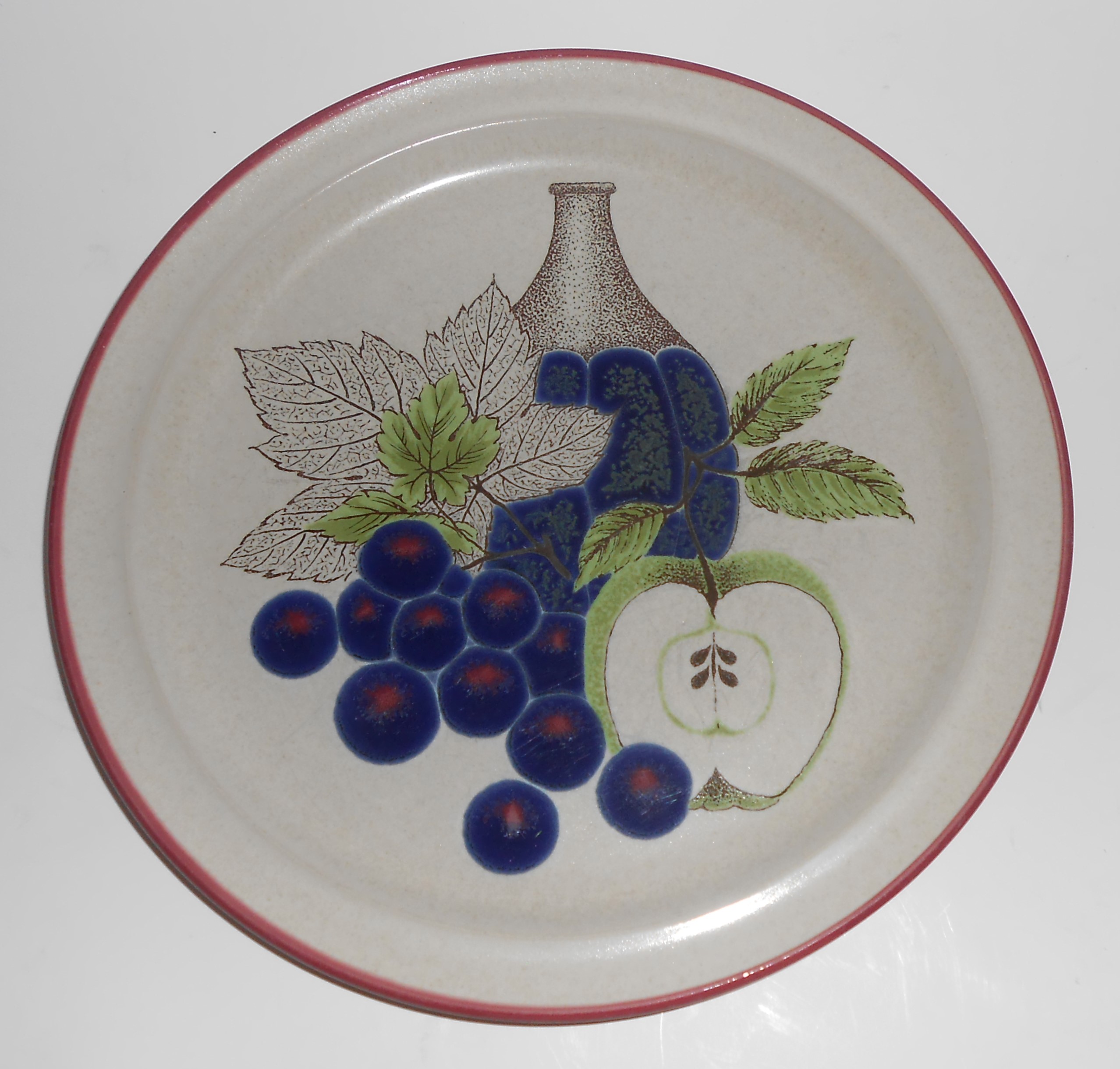 Noritake China Stoneware Napa Valley Grapes Wine Apple