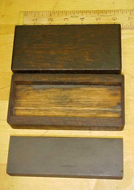 Oil Sharpening Stone w/ Oak Case 6 inch