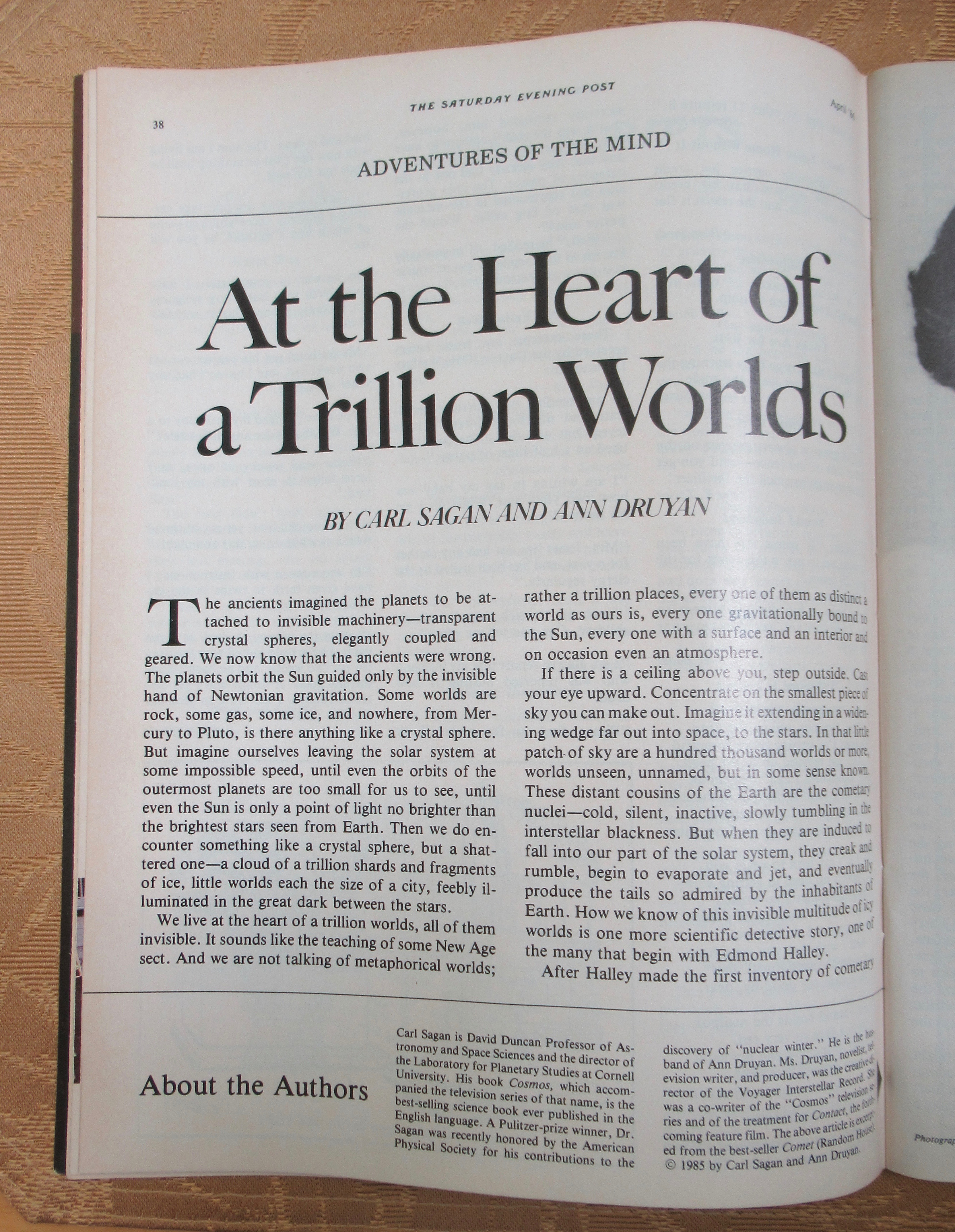 Saturday Evening Post Magazine April 1986