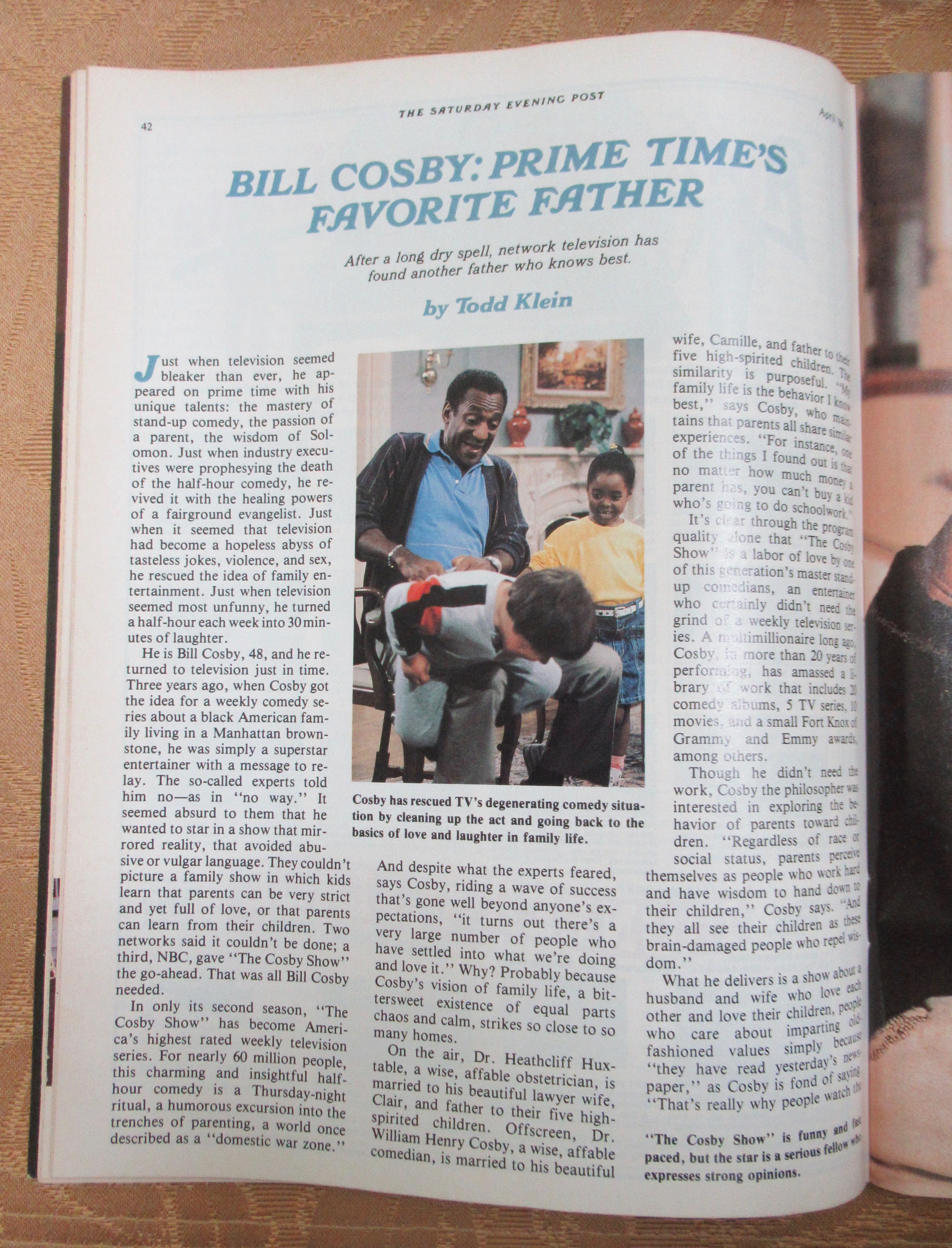 Saturday Evening Post Magazine April 1986