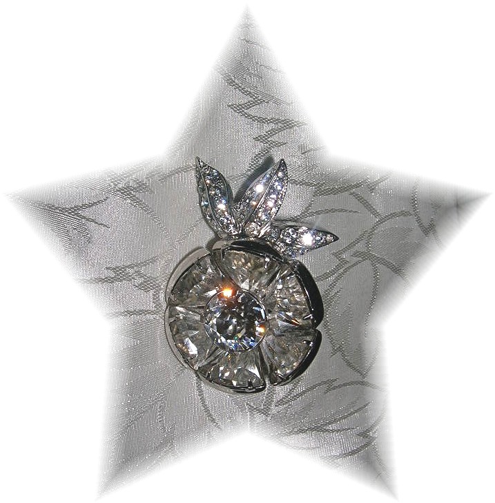 Brooch EISENBERG ORIGINAL Flower