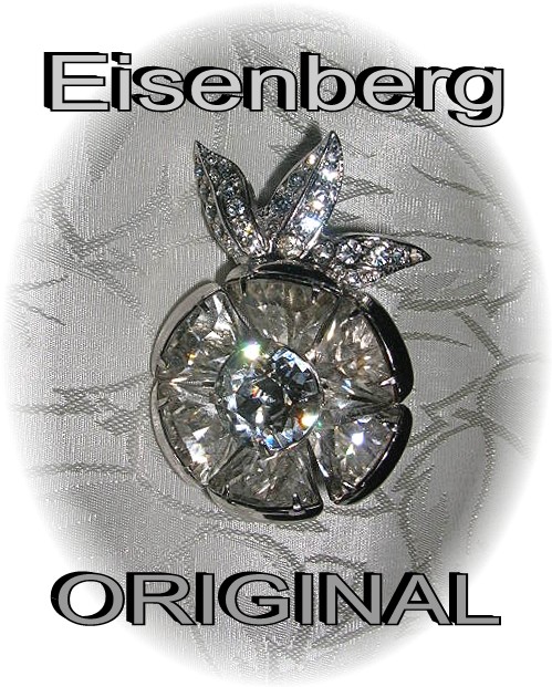 Brooch EISENBERG ORIGINAL Flower