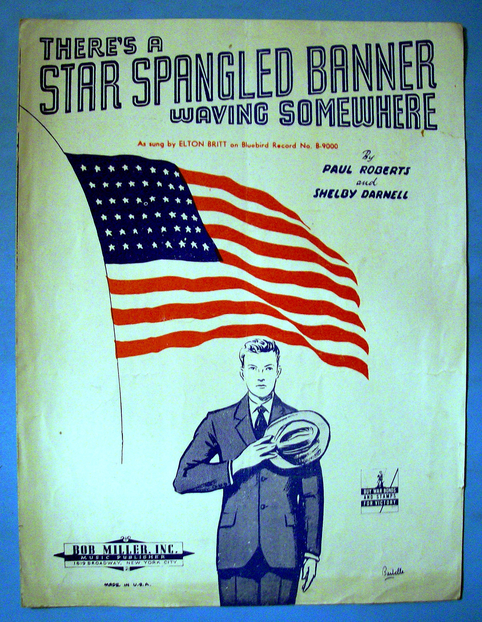 Sheet Music Of 1942 There's A Star Spangled Banner