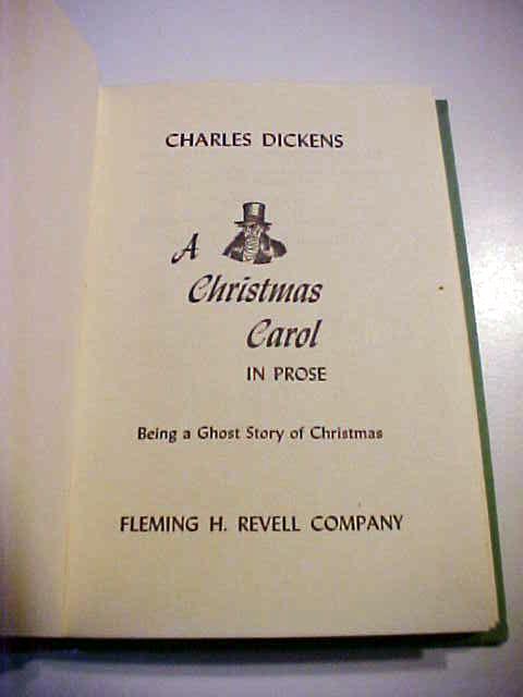 Dickens Christmas Carol Small Size 1962