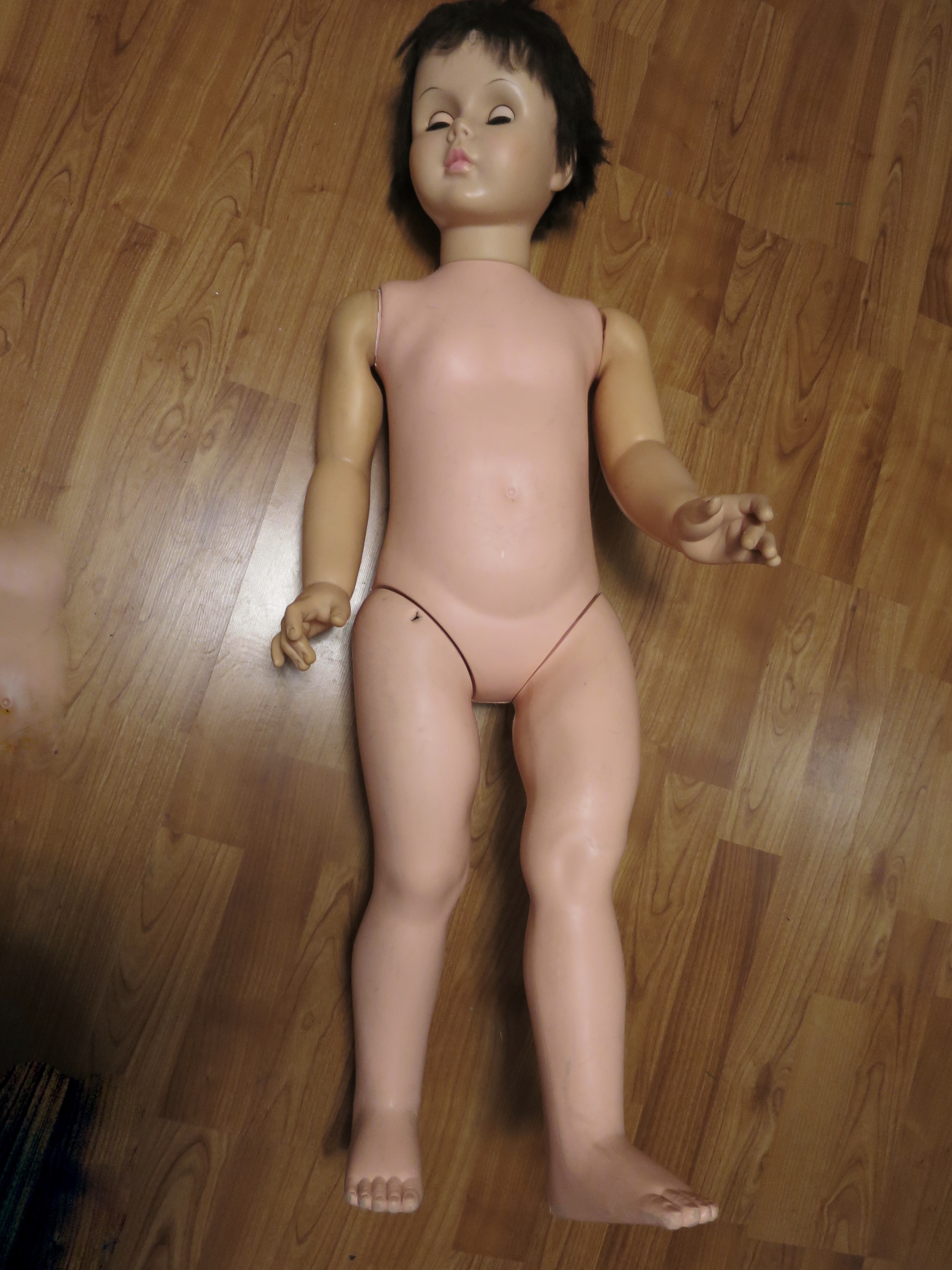 Vintage Uneeda Walker Doll Playpal Playmate 35 inch marked U 32