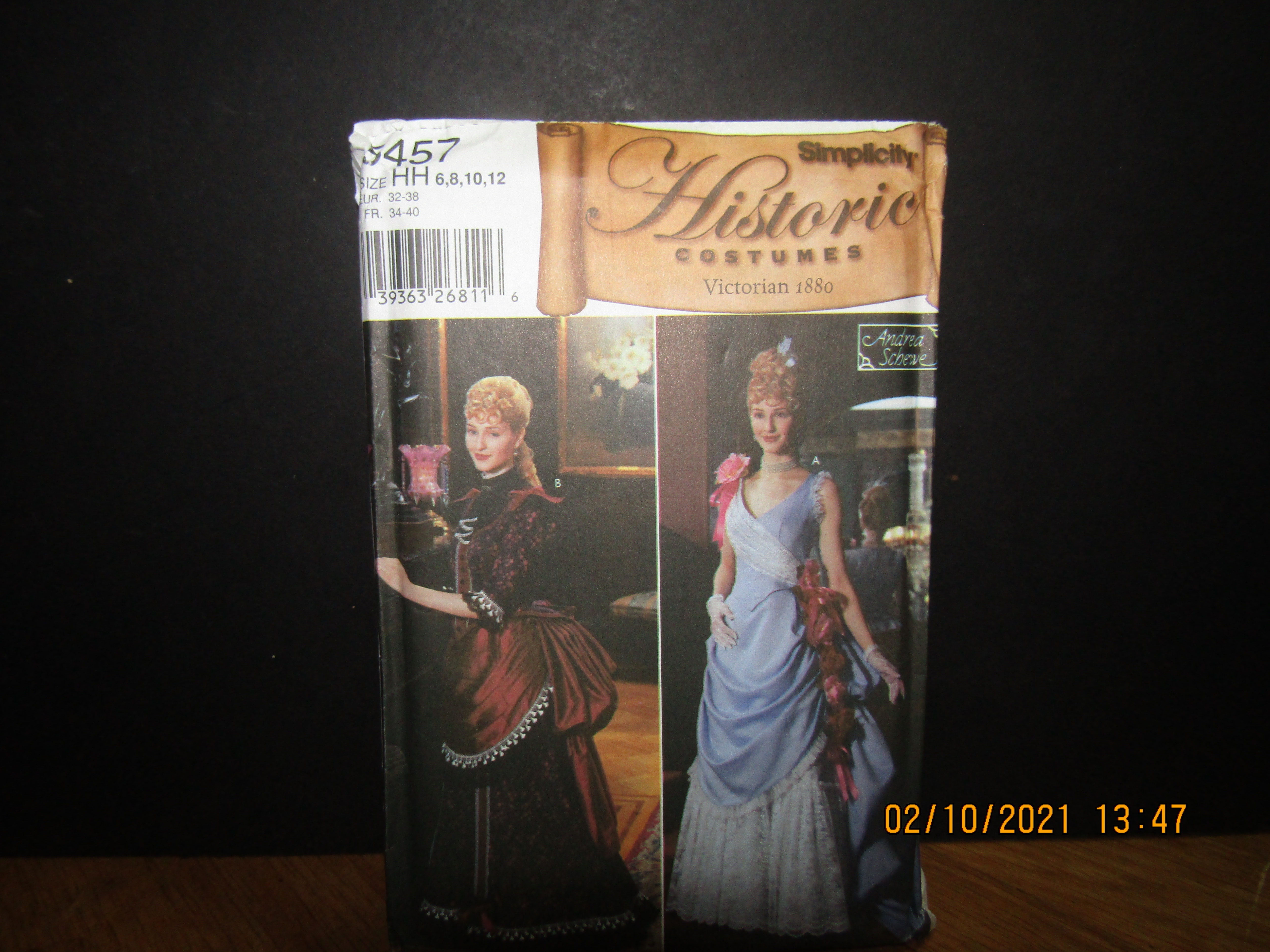 Simplicity Historic Costume Victorian Pattern #5457