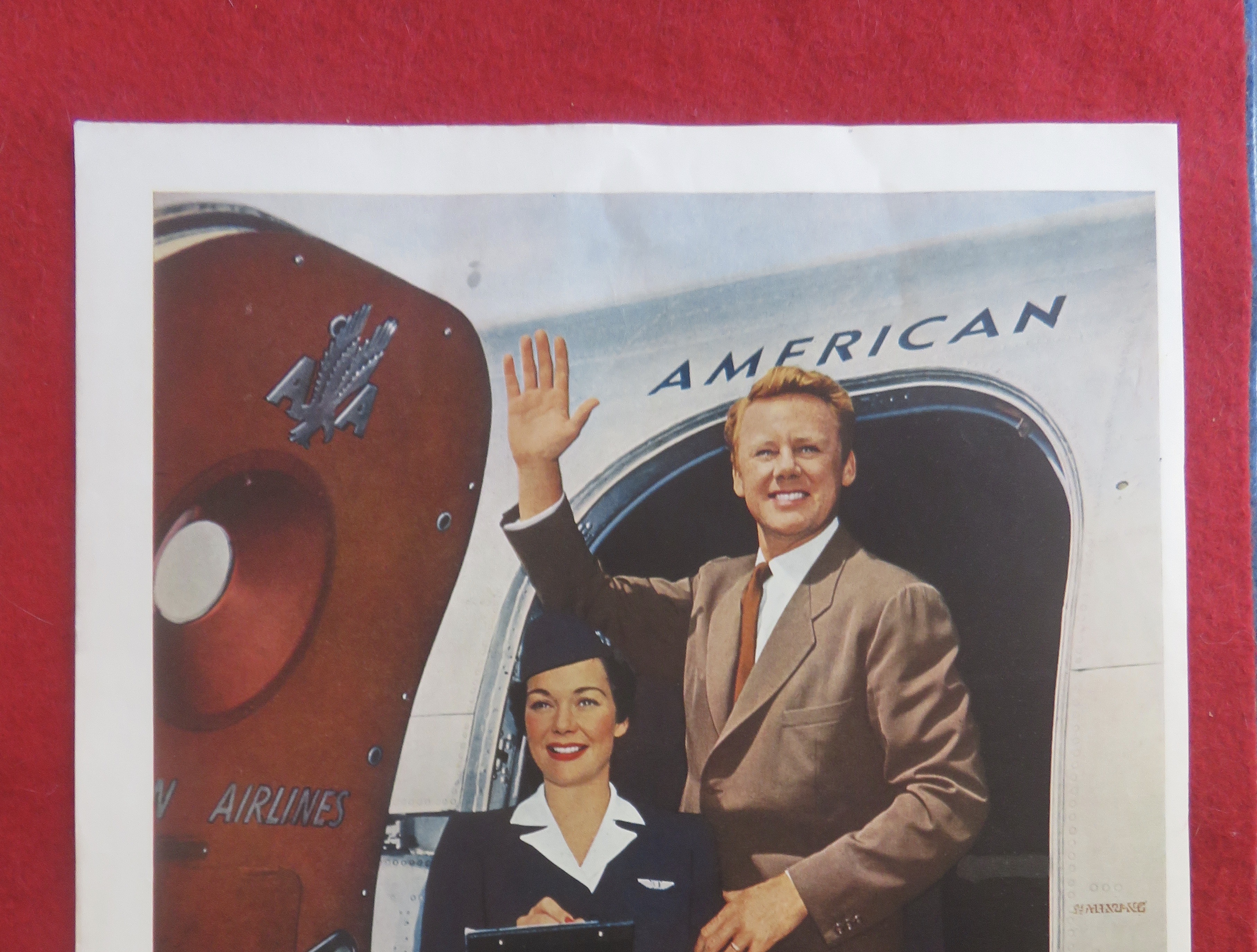 1951 American Airlines w/ Jane Wyman & Van Johnson