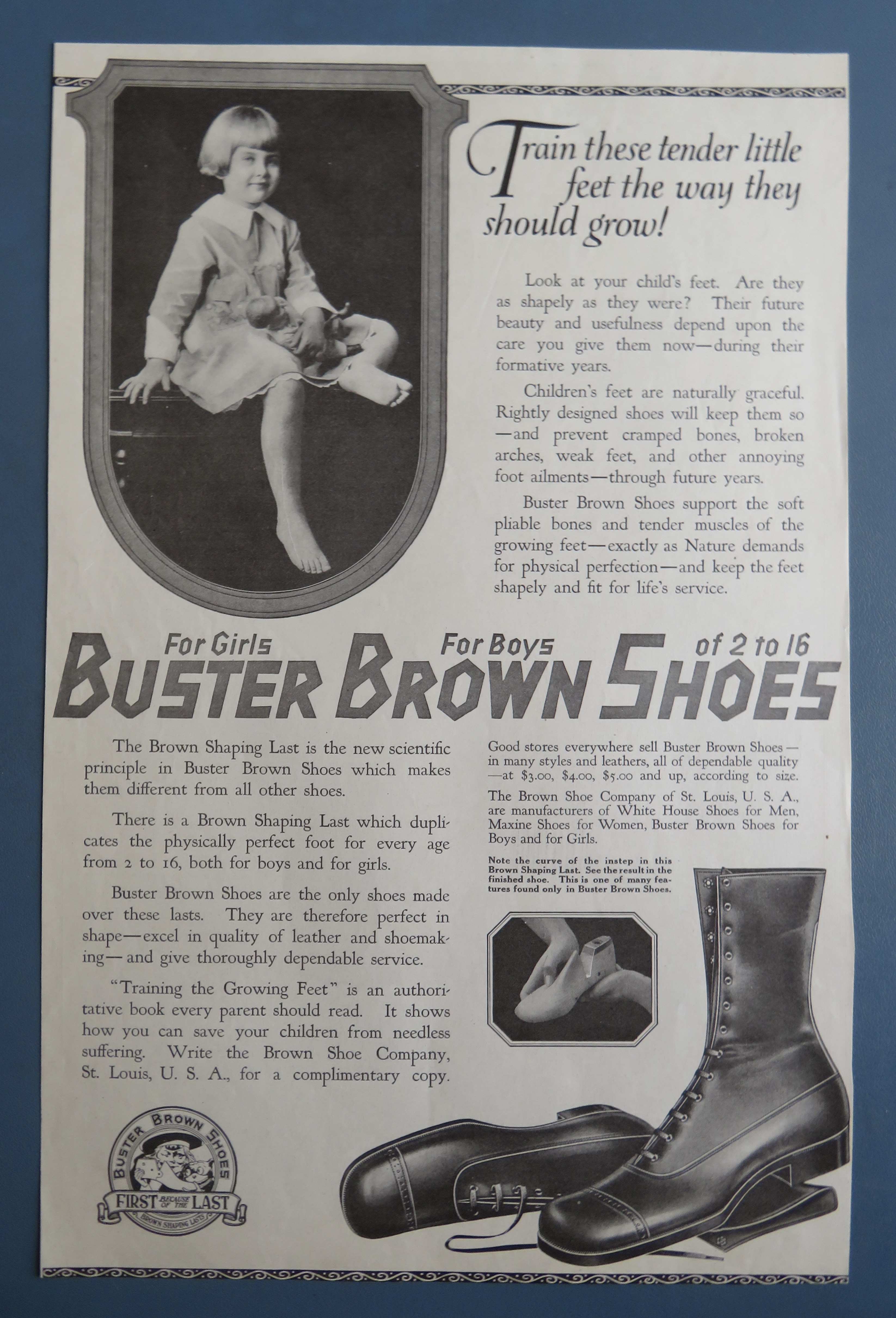 1919 Buster Brown Shoes with