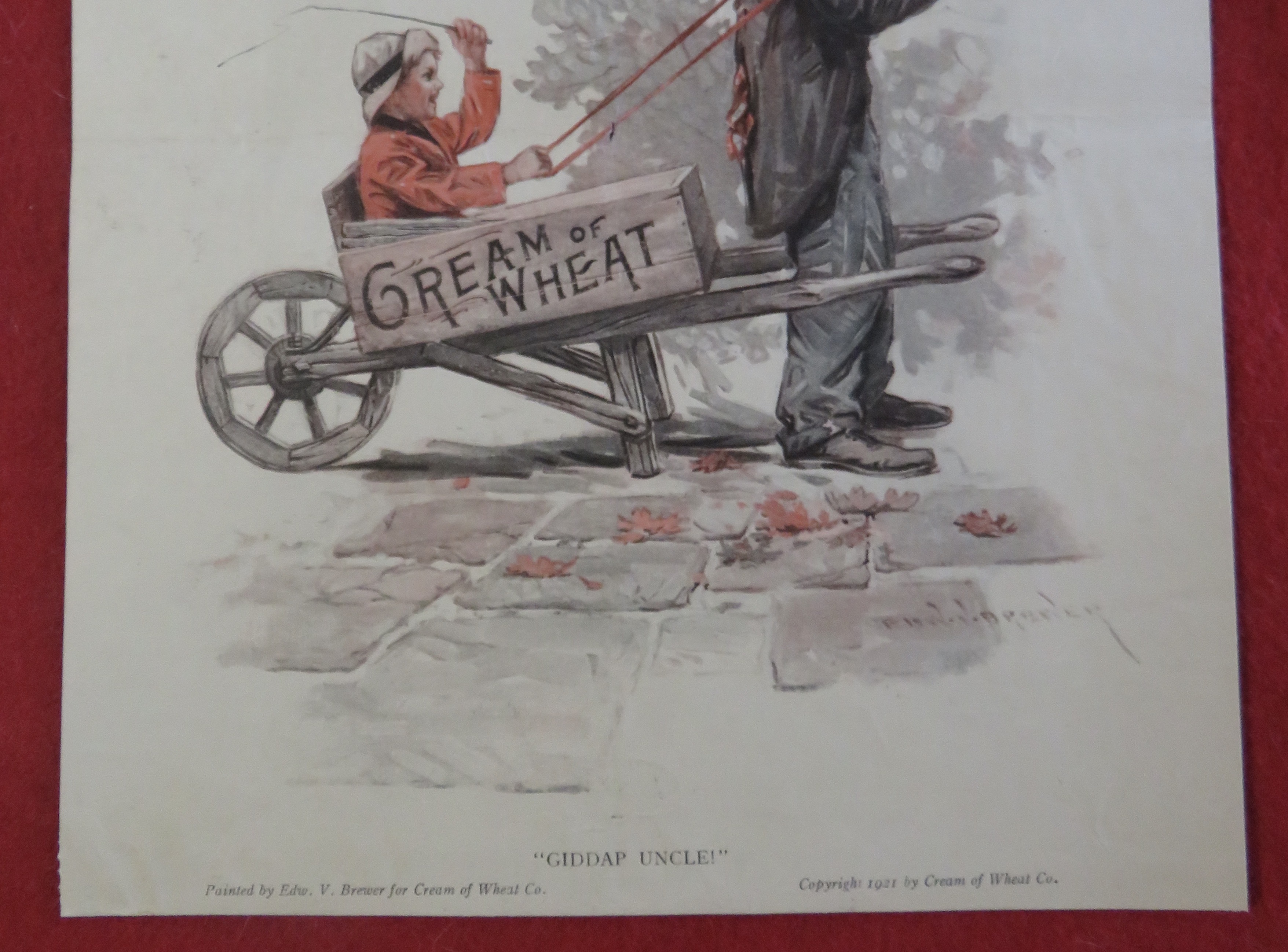 1921 Cream Of Wheat with Giddap Uncle