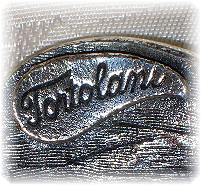 2 1/4 Inch Silver and Pearl Signed Tortolani Brooch
