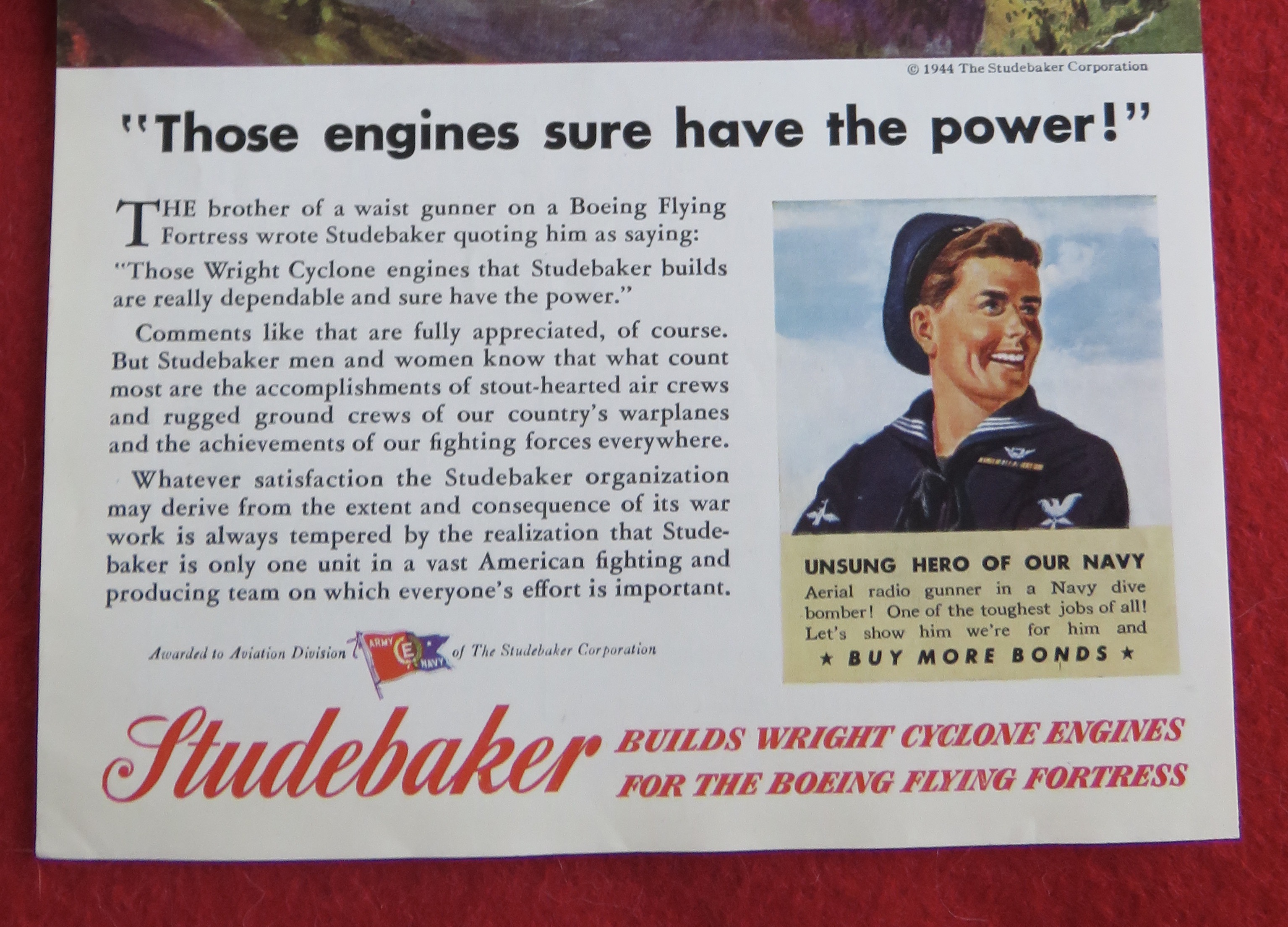1944 Studebaker with the Wright Cyclone Engines
