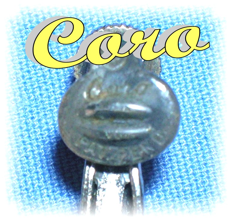 Crystal  And Pearl Coro Clip Earrings .....