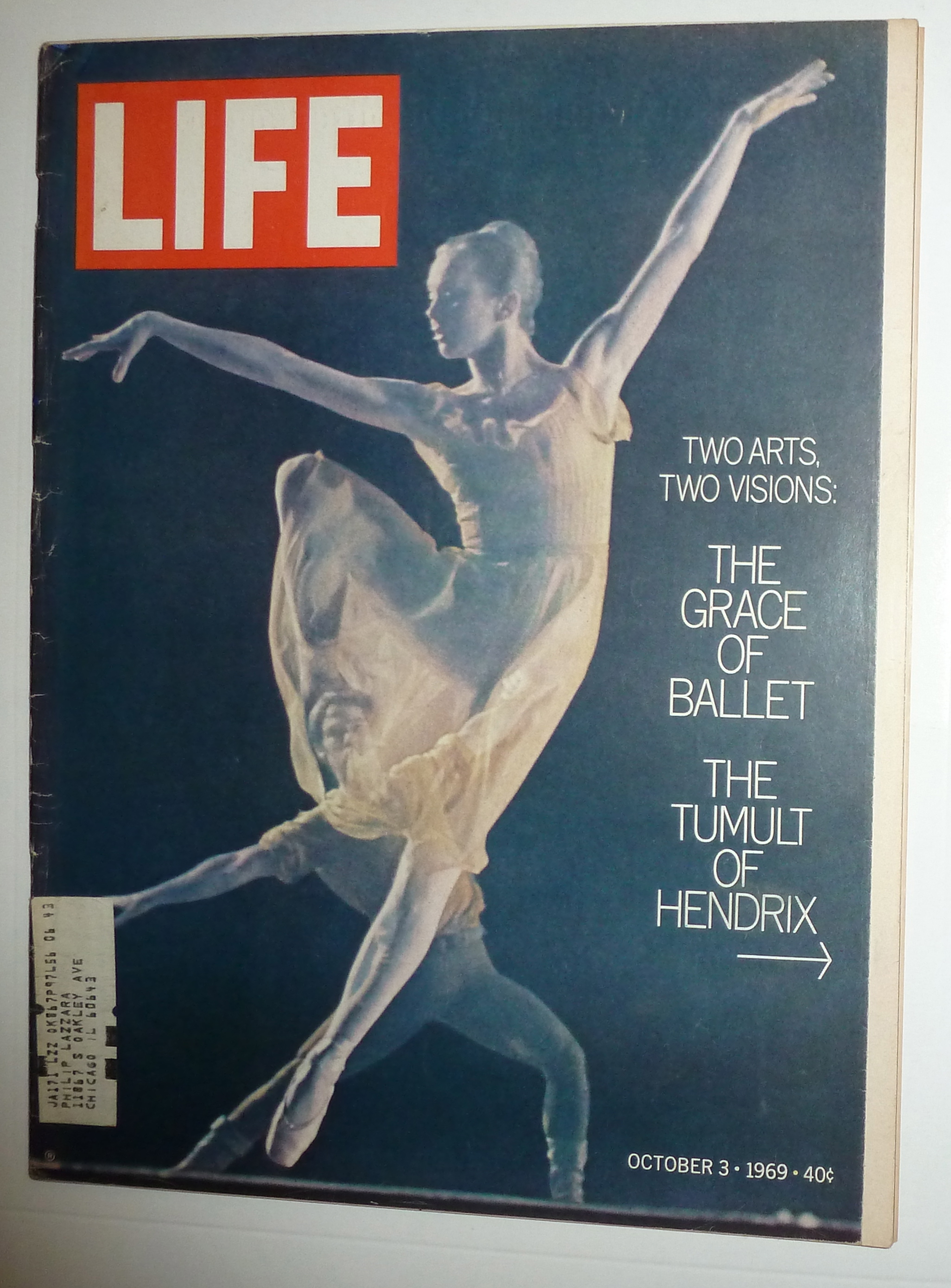 Life Magazine-October 3, 1969-Ballet & Hendrix