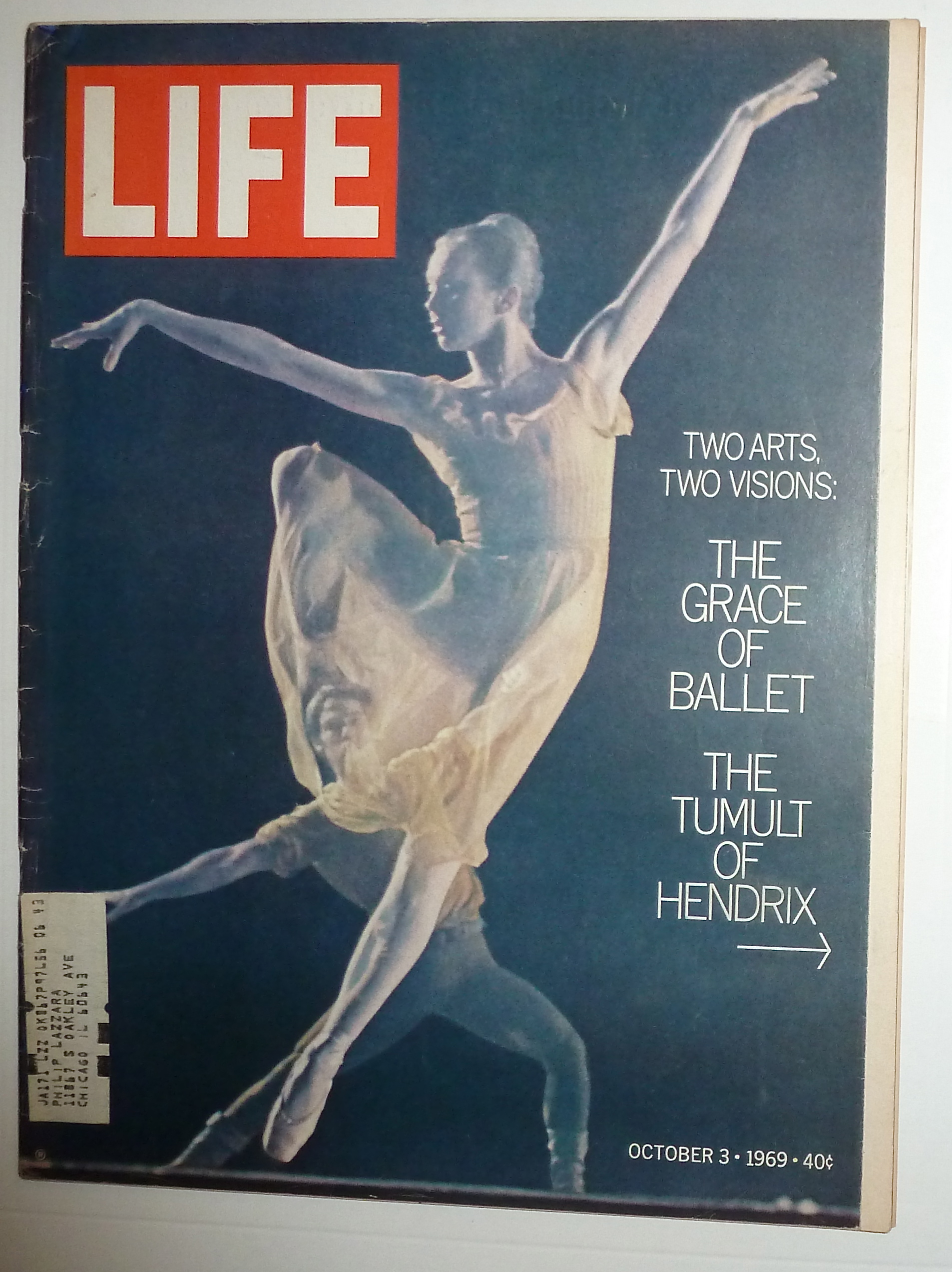 Life Magazine-October 3, 1969-Ballet & Hendrix