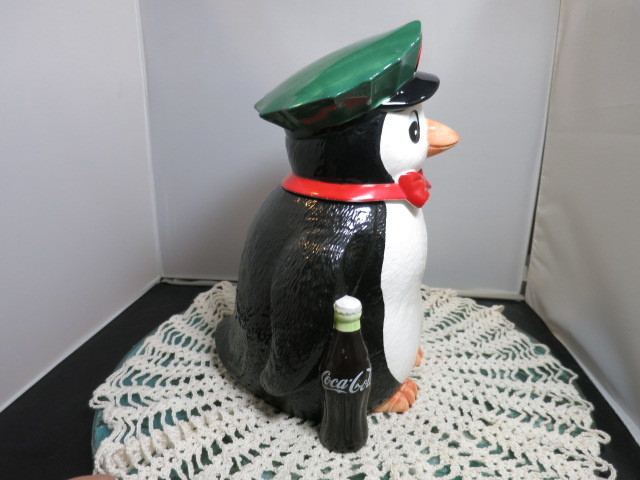 Vintage Coca Cola Penguin Cookie Jar 1997