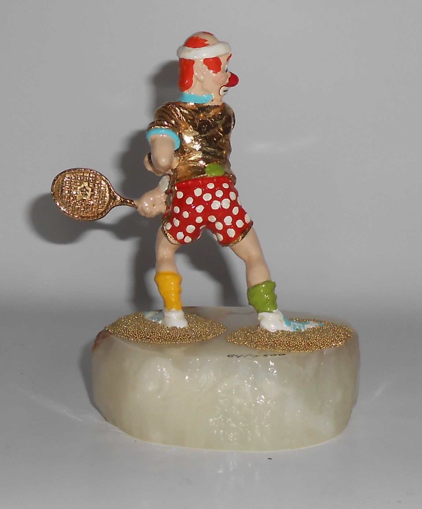 Ron Lee Art # L-190 The Tennis Player Clown Figurine