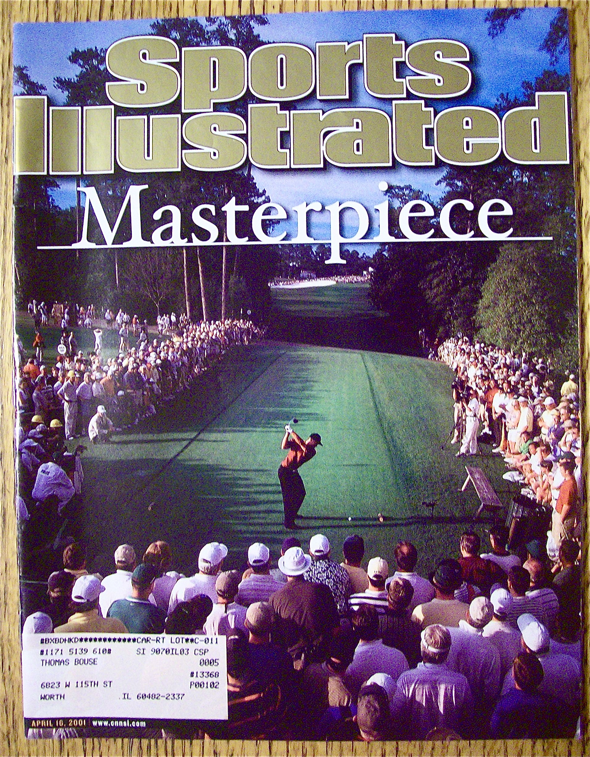 Sports Illustrated Magazine April 16, 2001 Tiger Woods