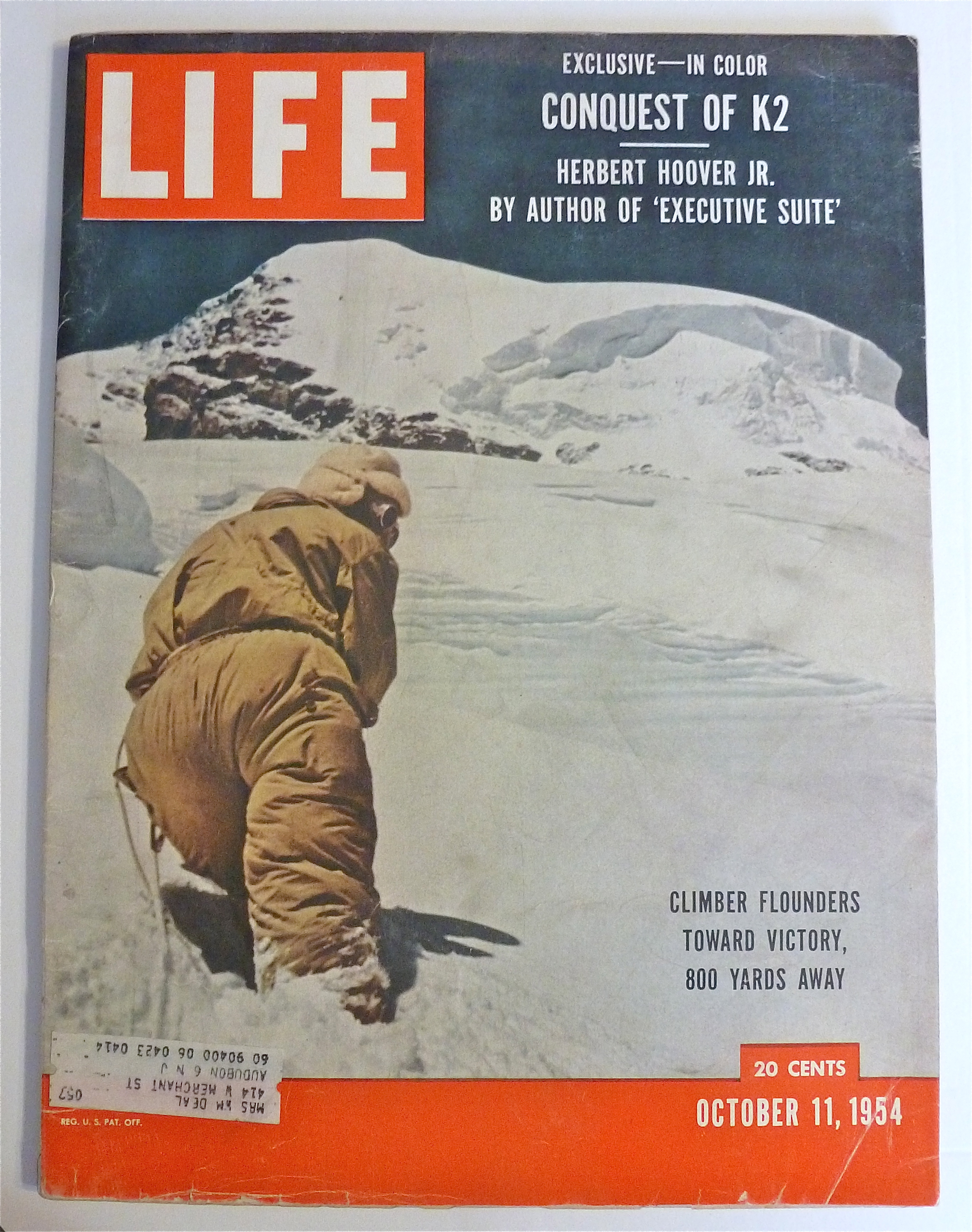Life Magazine-October 11, 1954-Climber Flounders