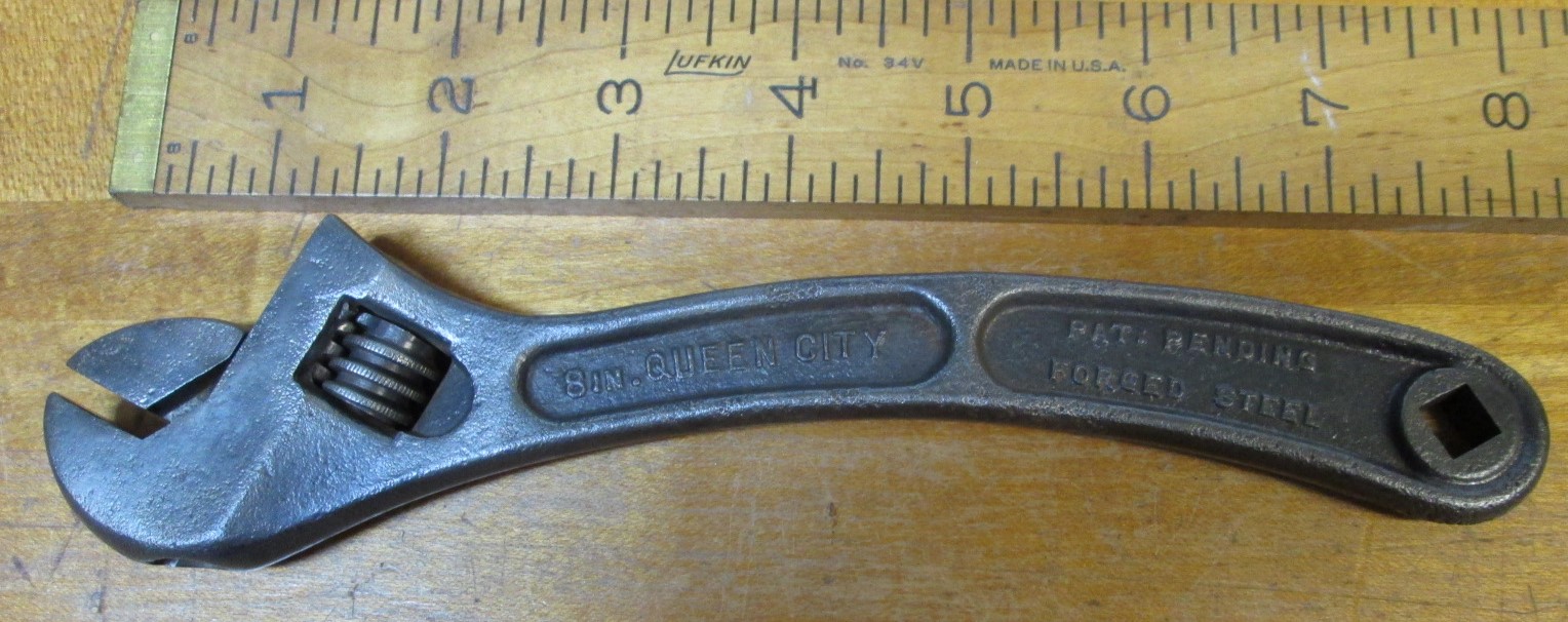 Bergman Tool Mfg. Co. S-Handle Adjustable Wrench 8 Inch
