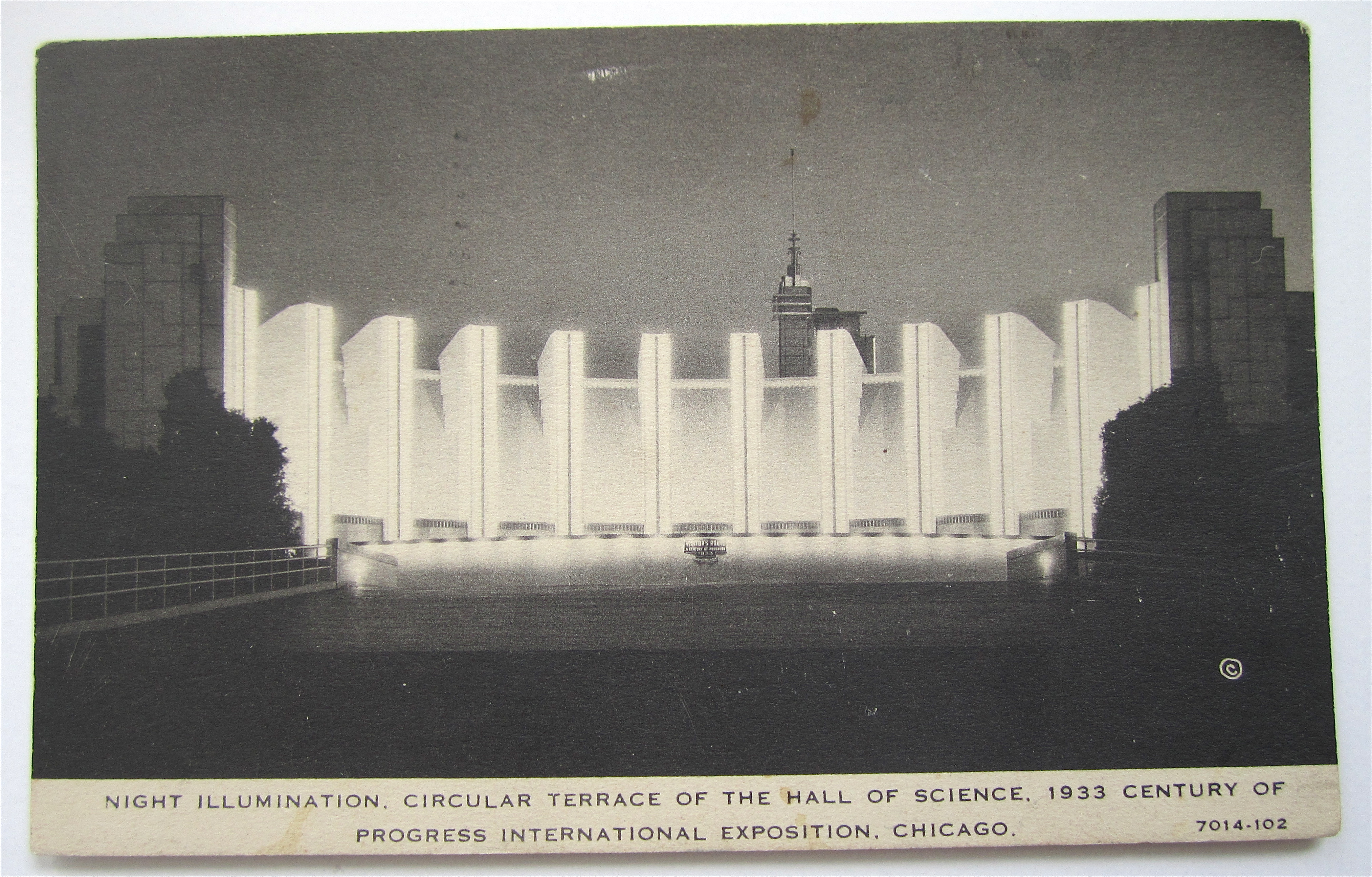 Circular Terrace Hall Of Science, Chicago Expo Postcard
