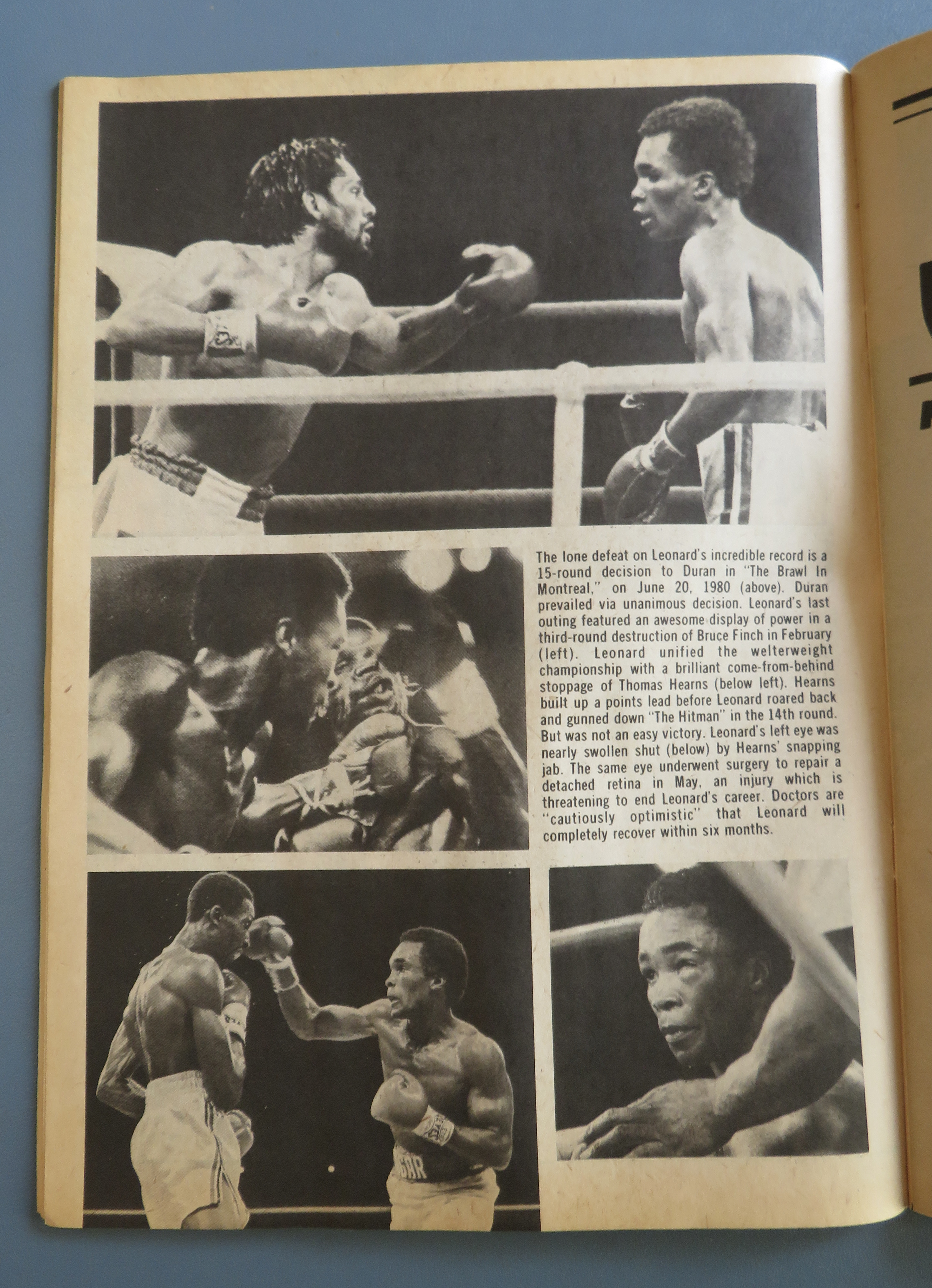 Big Book Of Boxing Magazine September 1982 Hagler
