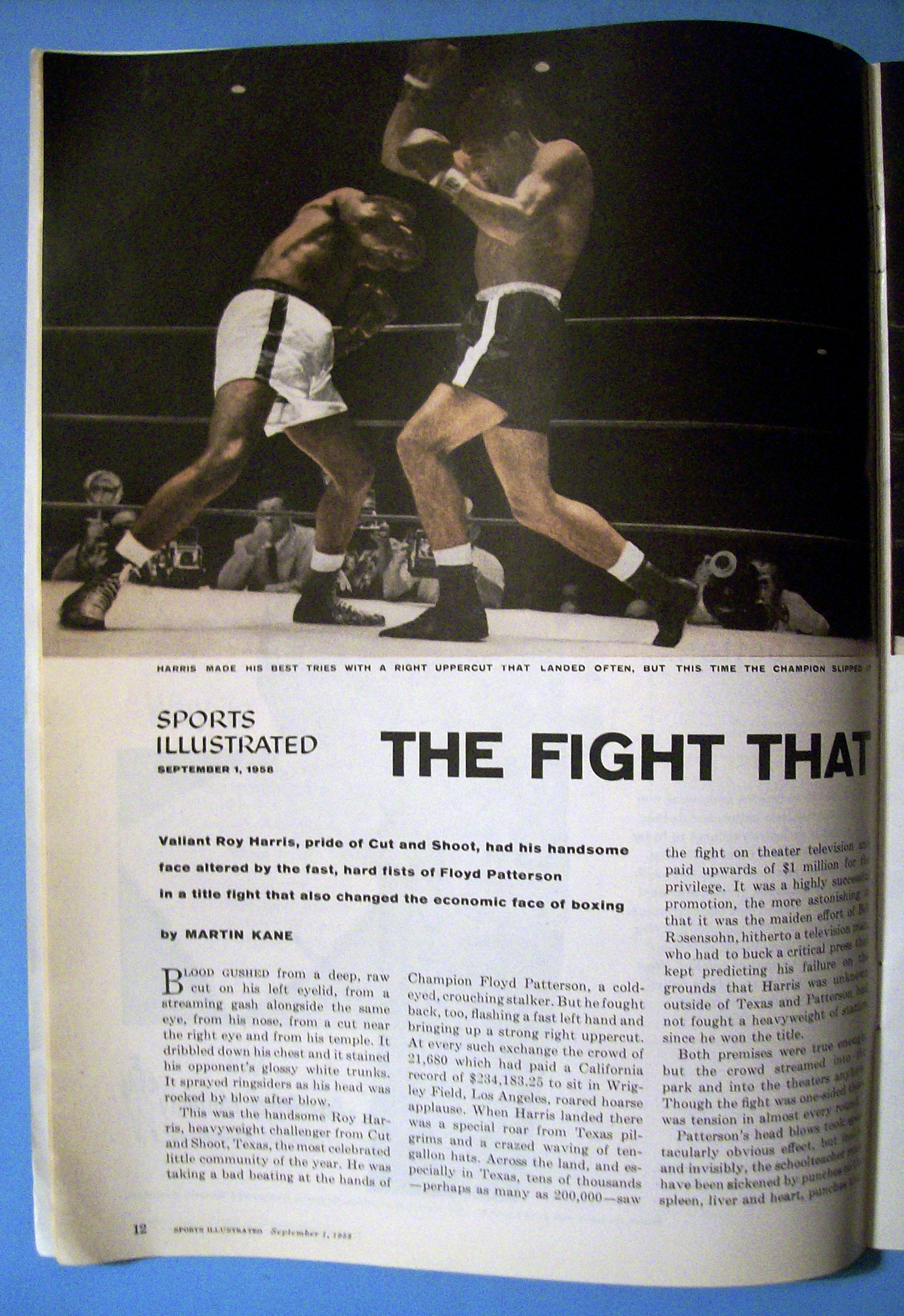 Sports Illustrated - September 1, 1958 - Patterson