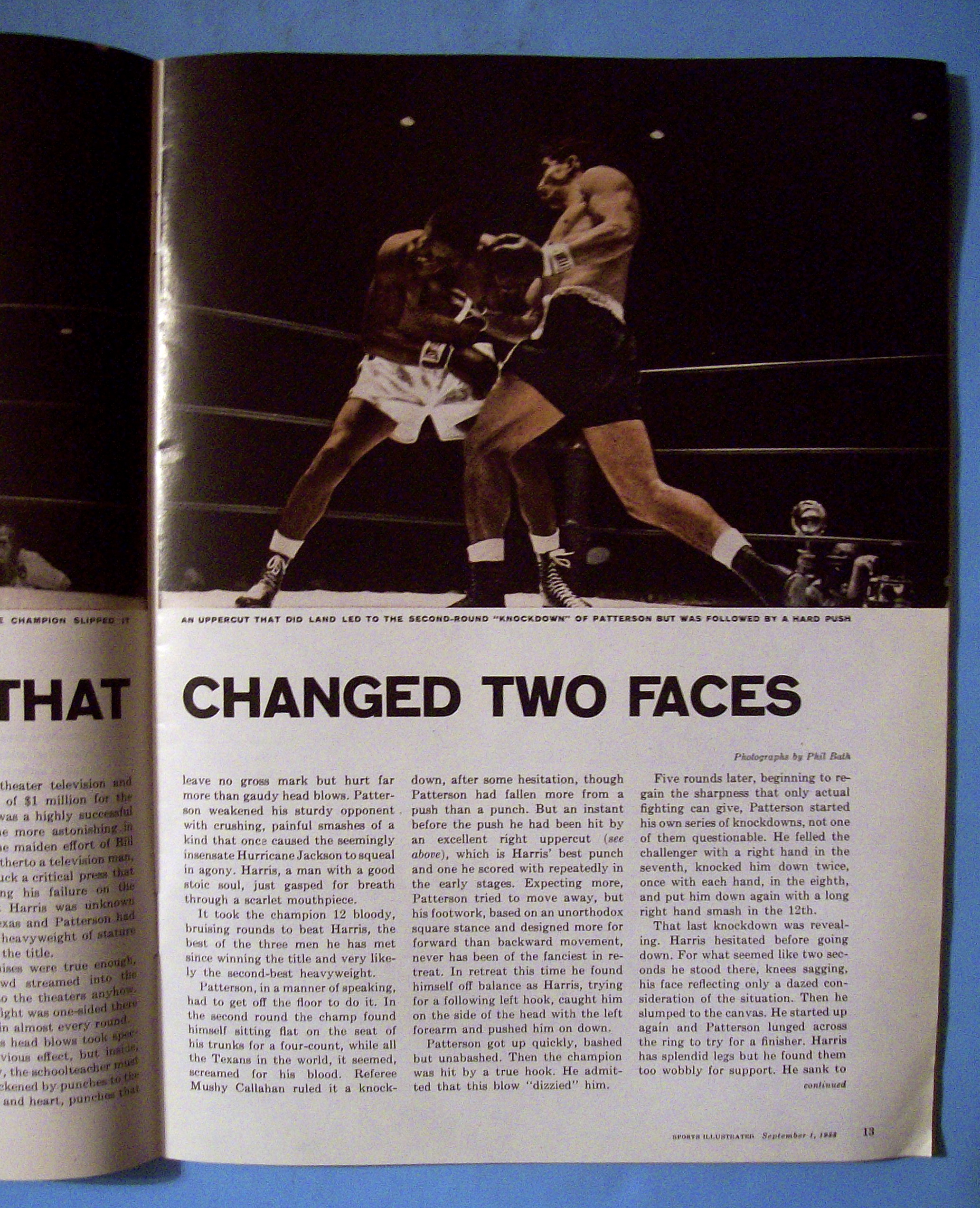 Sports Illustrated - September 1, 1958 - Patterson