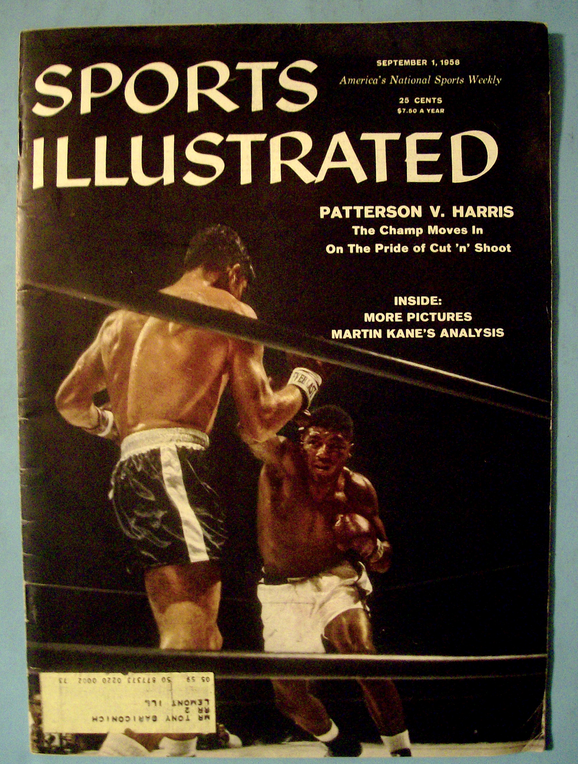 Sports Illustrated - September 1, 1958 - Patterson