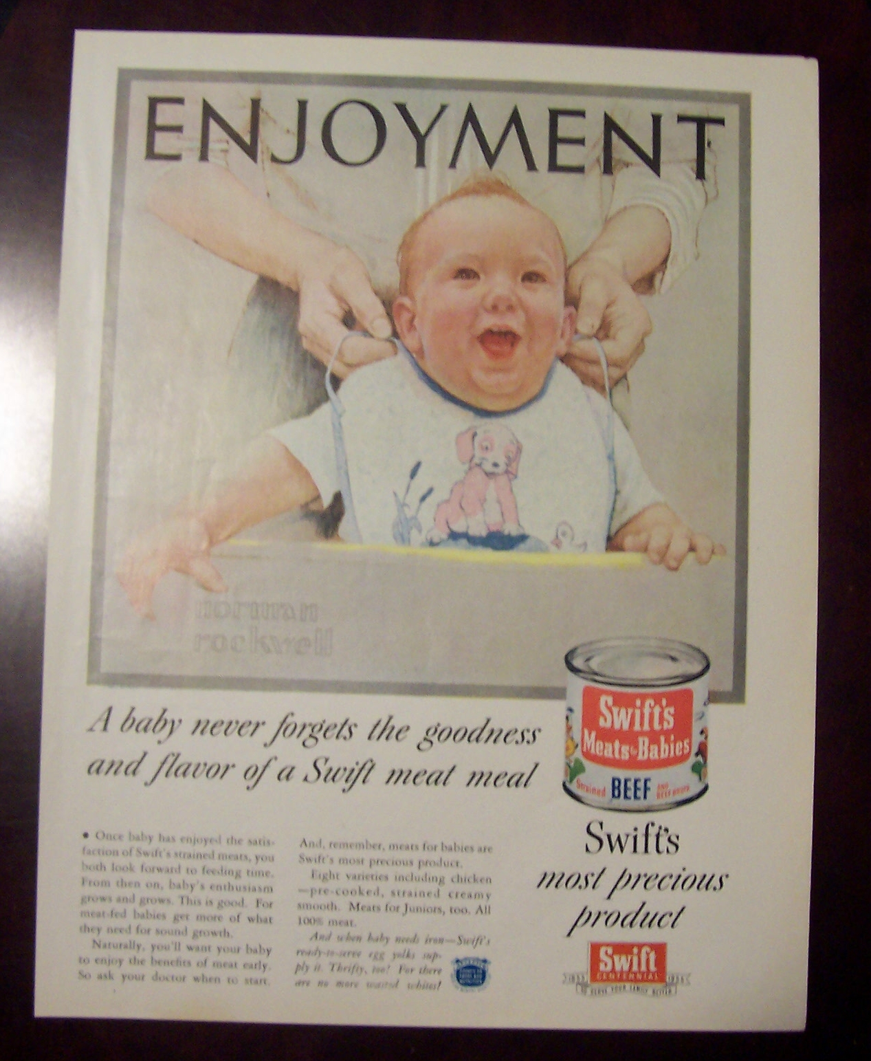 Norman Rockwell 1955 Swift Meat Ad