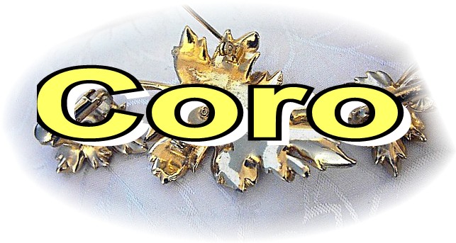 Beautiful CORO Pearl Brooch & Earrings