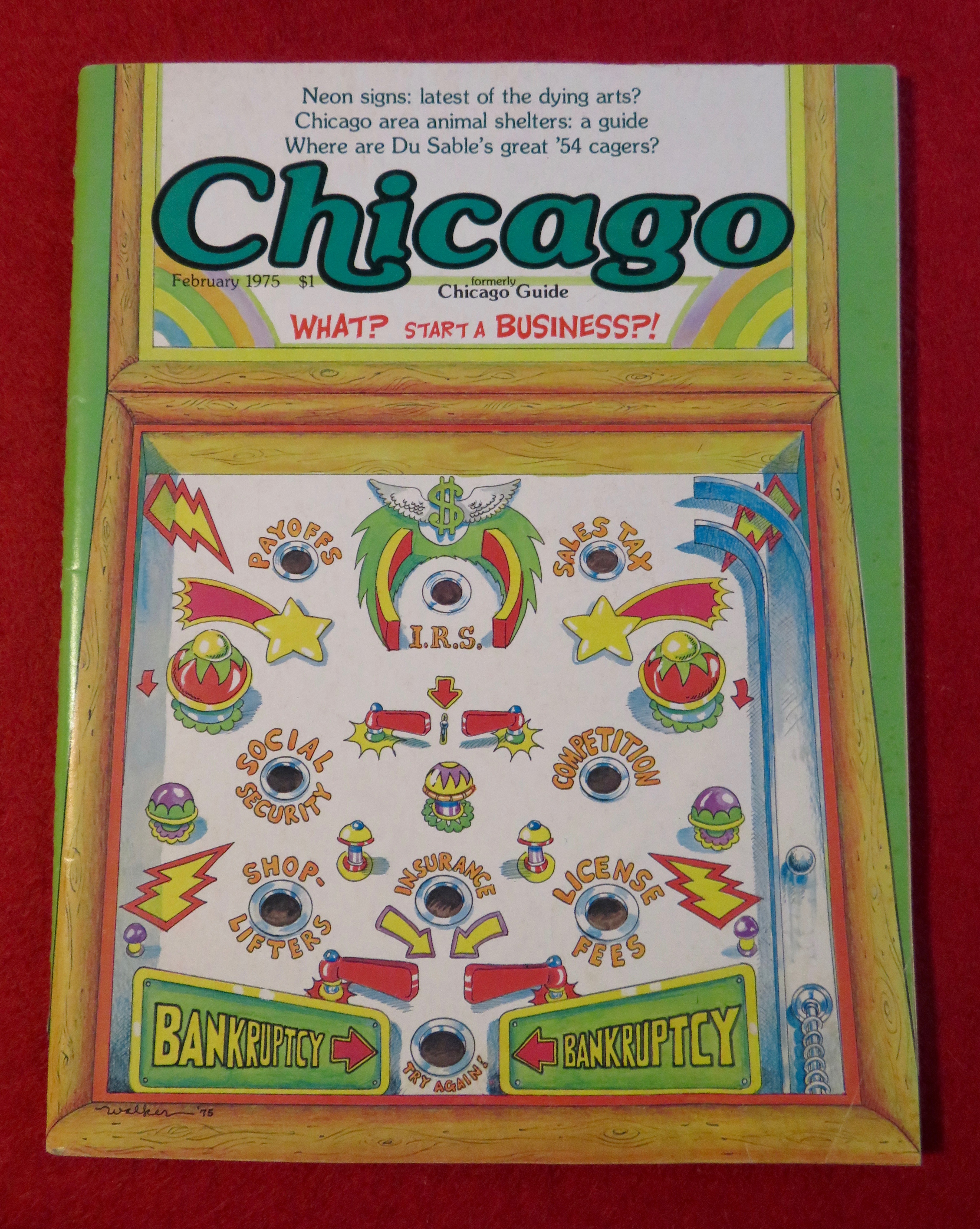 Chicago Magazine February 1975 What? Start A Business