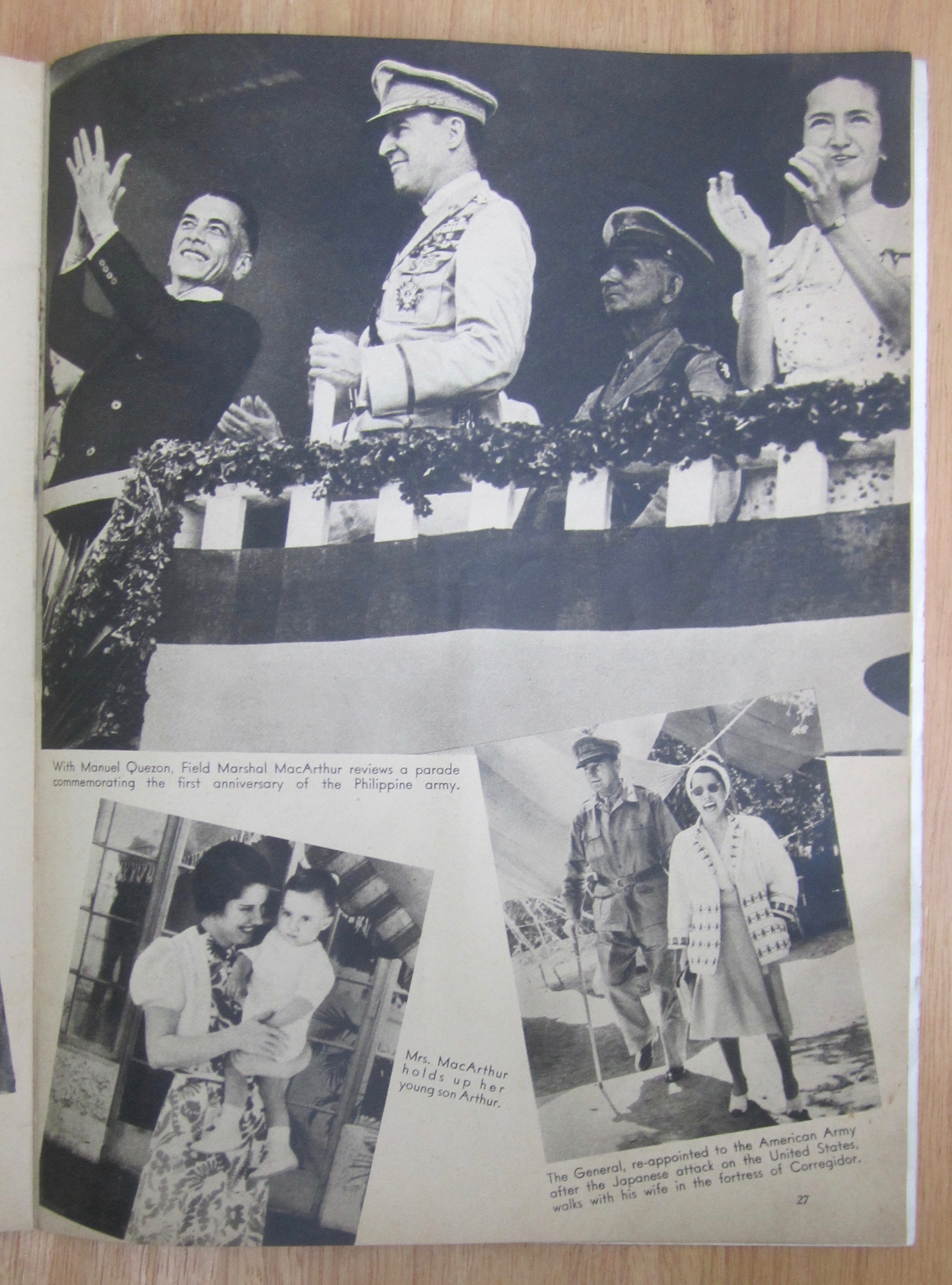 General Douglas Mac Arthur Magazine 1942 Life Story
