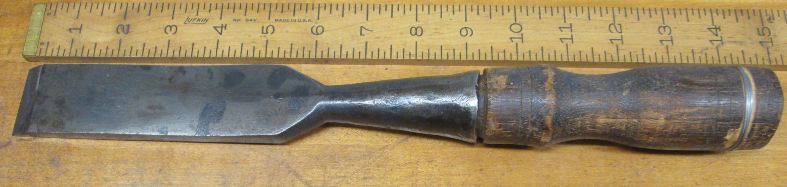 Antique Socket Chisel/Slick Beveled Back 1.5 inch