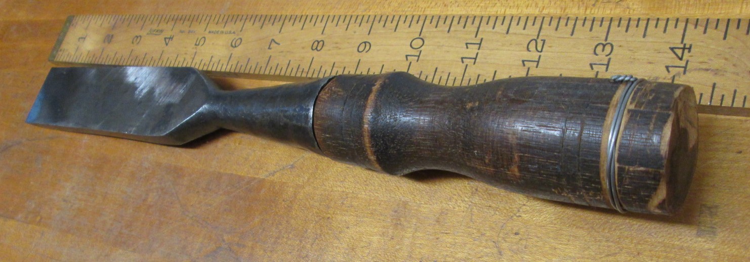 Antique Socket Chisel/Slick Beveled Back 1.5 inch