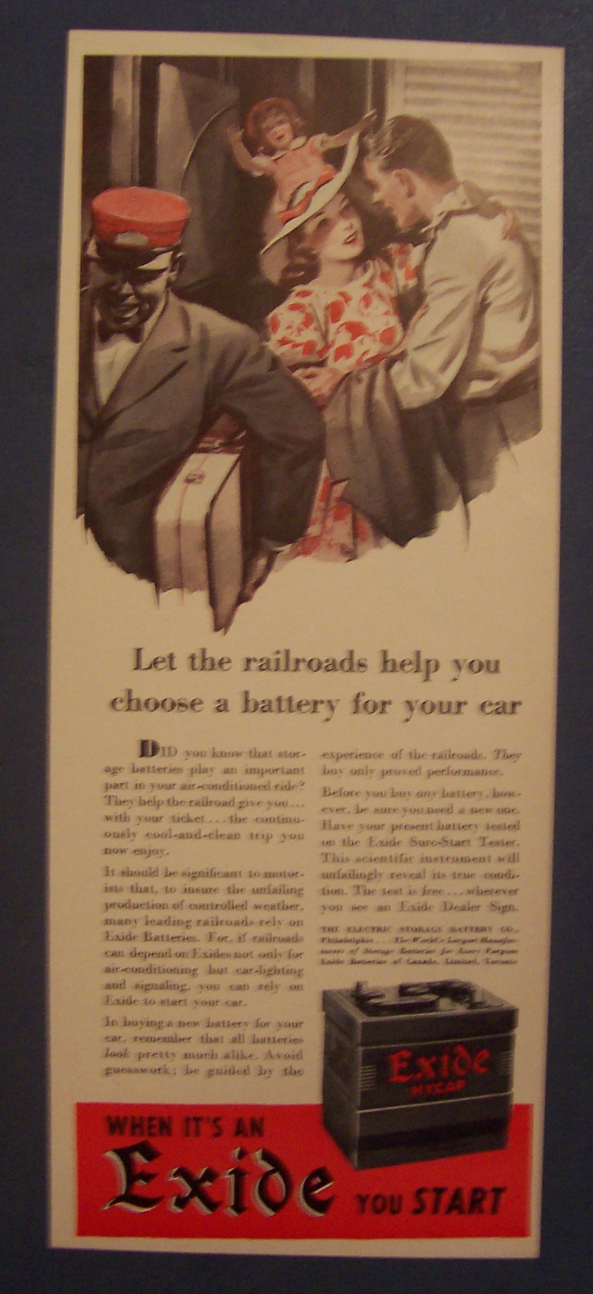 1941  Exide  Battery