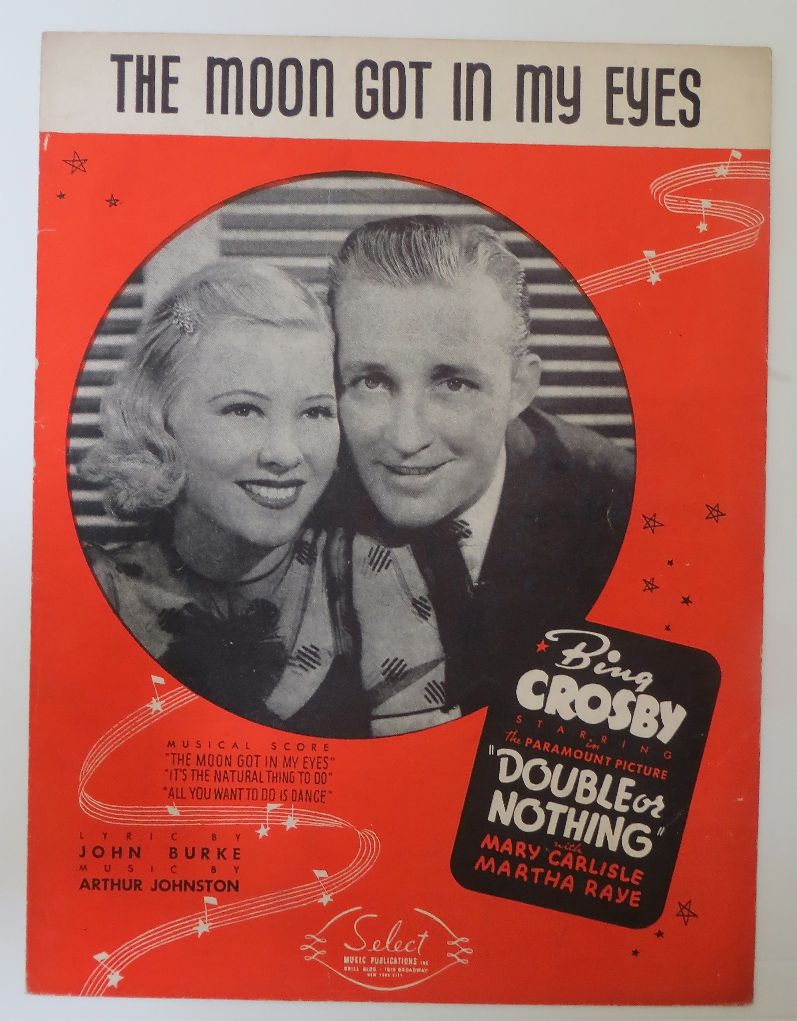 Sheet Music For 1937 The Moon Got In My Eyes